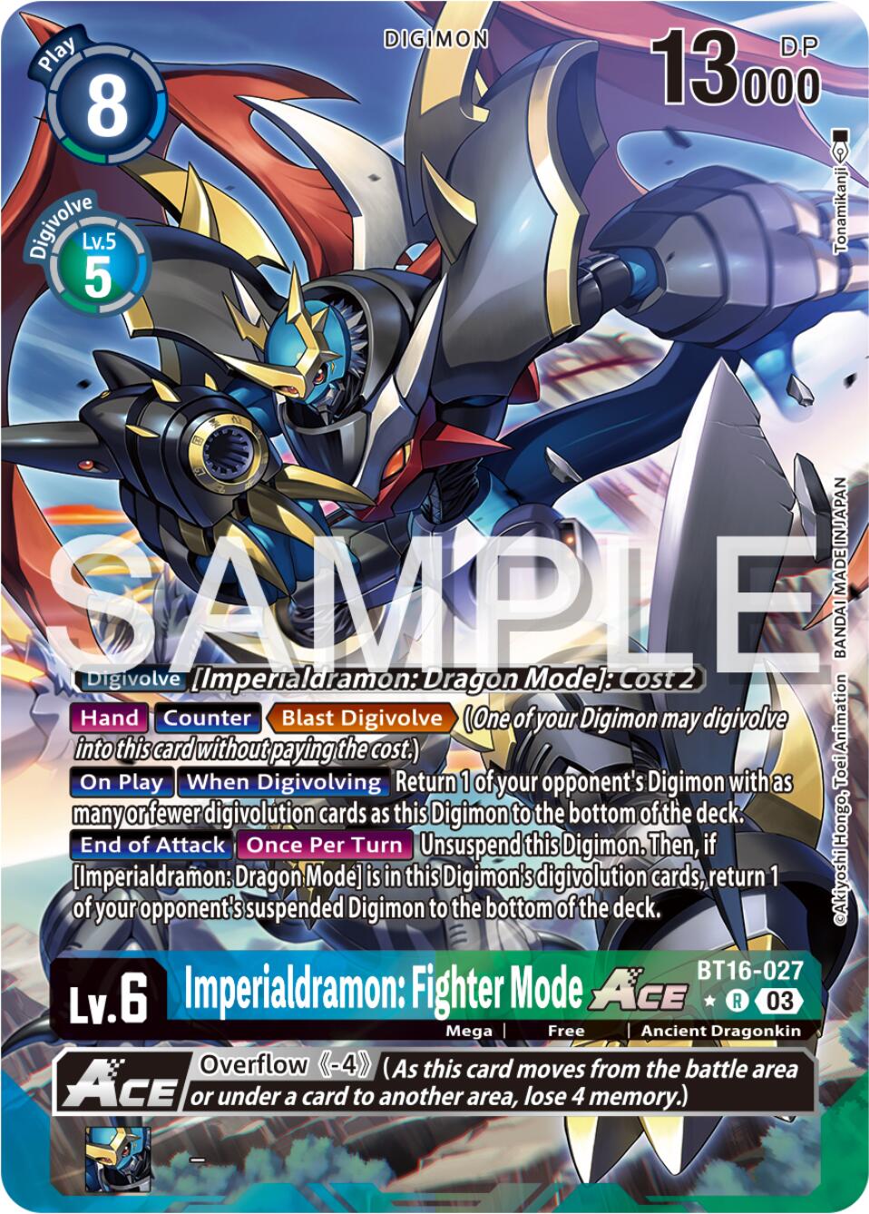 Imperialdramon: Fighter Mode Ace [BT16-027] (Alternate Art) [Beginning Observer] | Black Swamp Games