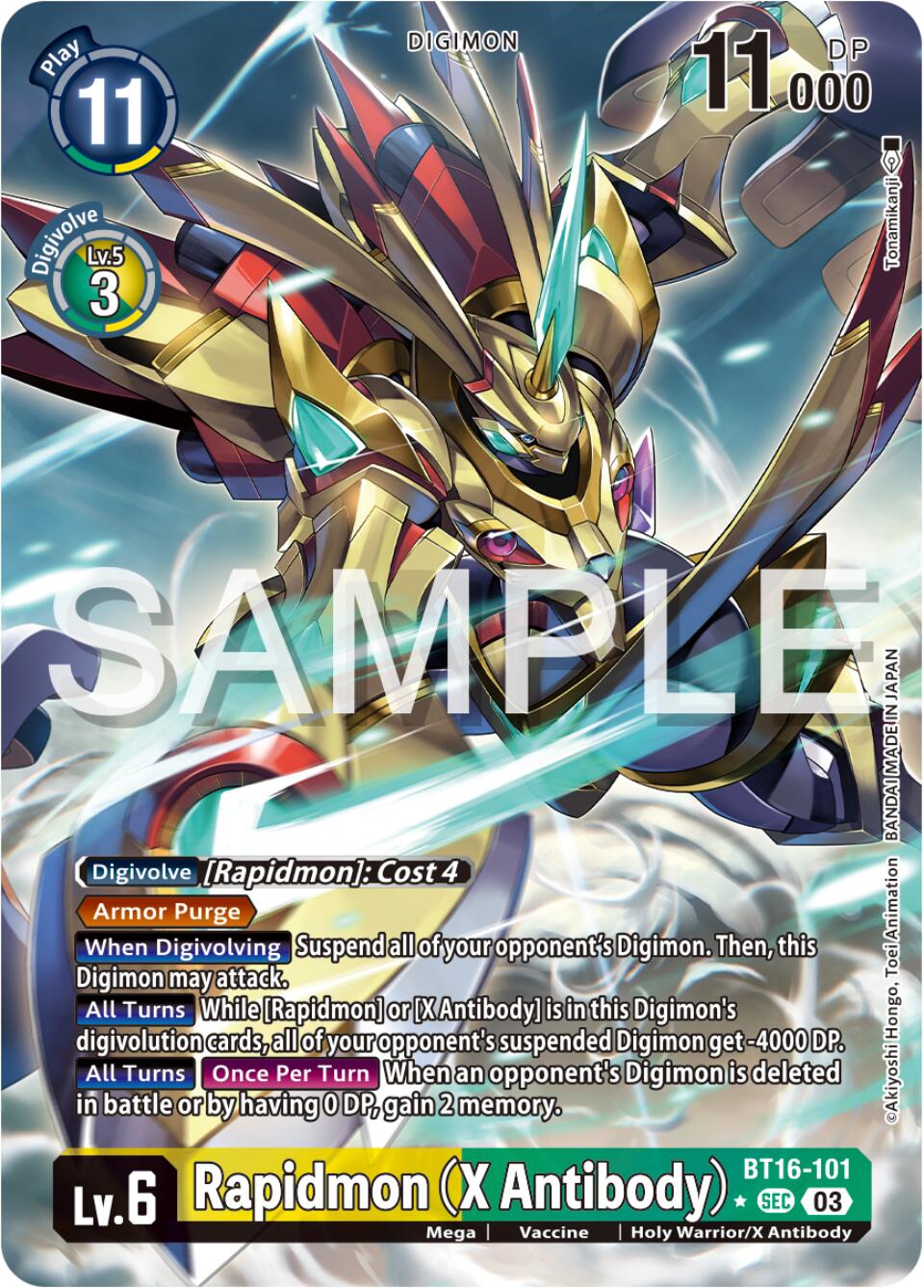 Rapidmon (X Antibody) [BT16-101] (Alternate Art) [Beginning Observer] | Black Swamp Games