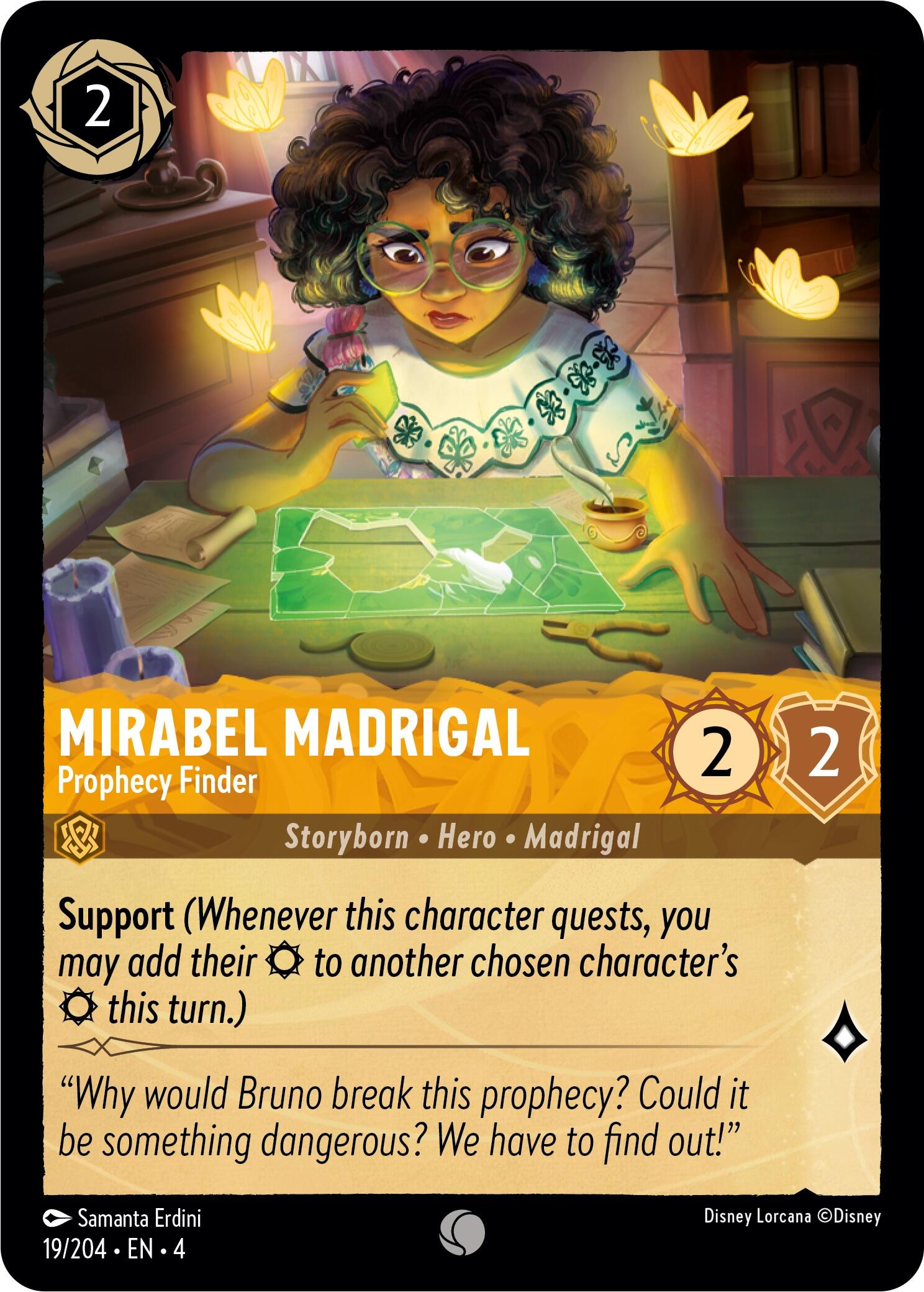 Mirabel Madrigal - Prophecy Finder (19/204) [Ursula's Return] | Black Swamp Games