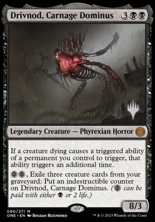 Drivnod, Carnage Dominus (Promo Pack) [Phyrexia: All Will Be One Promos] | Black Swamp Games
