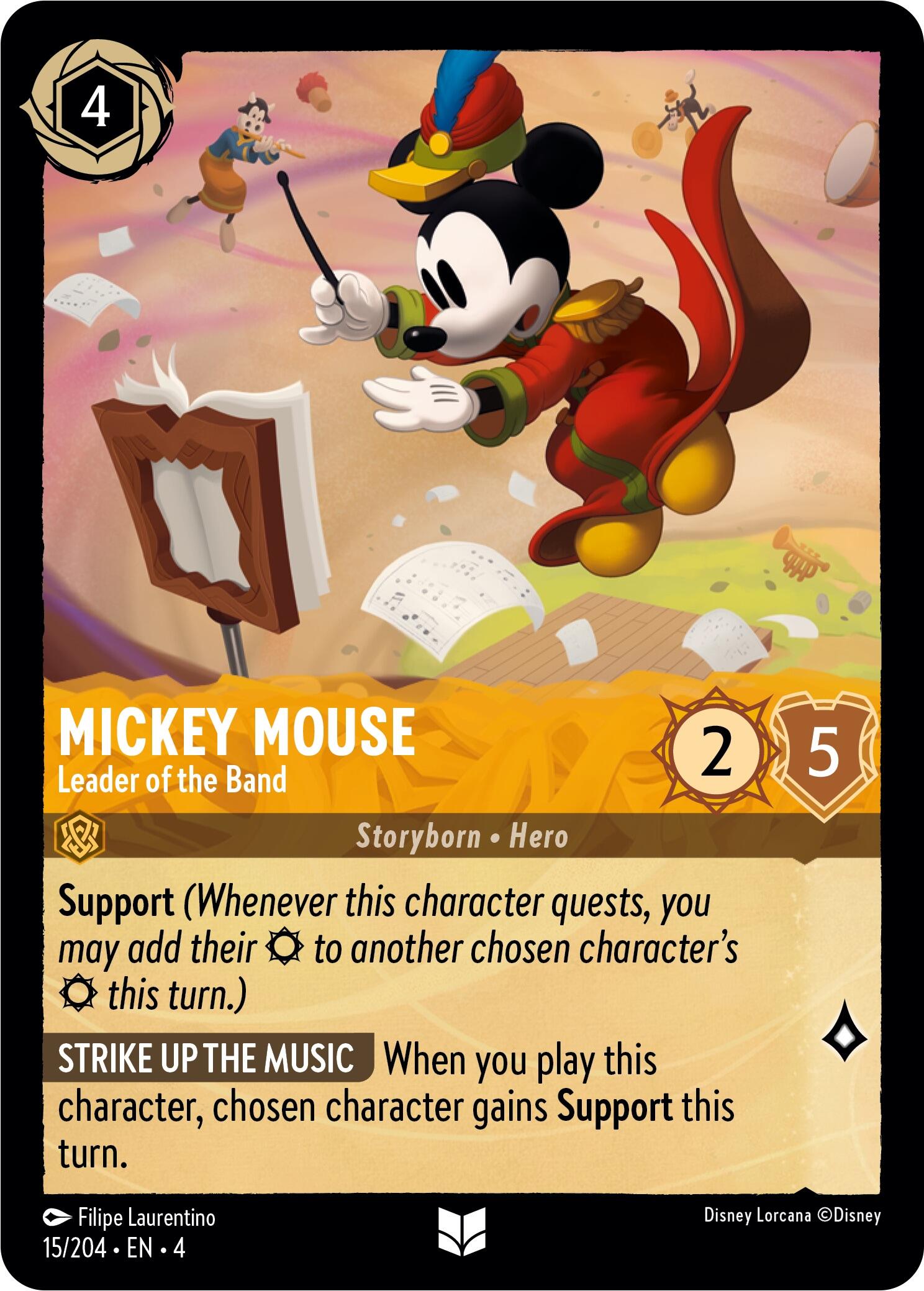 Mickey Mouse - Leader of the Band (15/204) [Ursula's Return] | Black Swamp Games