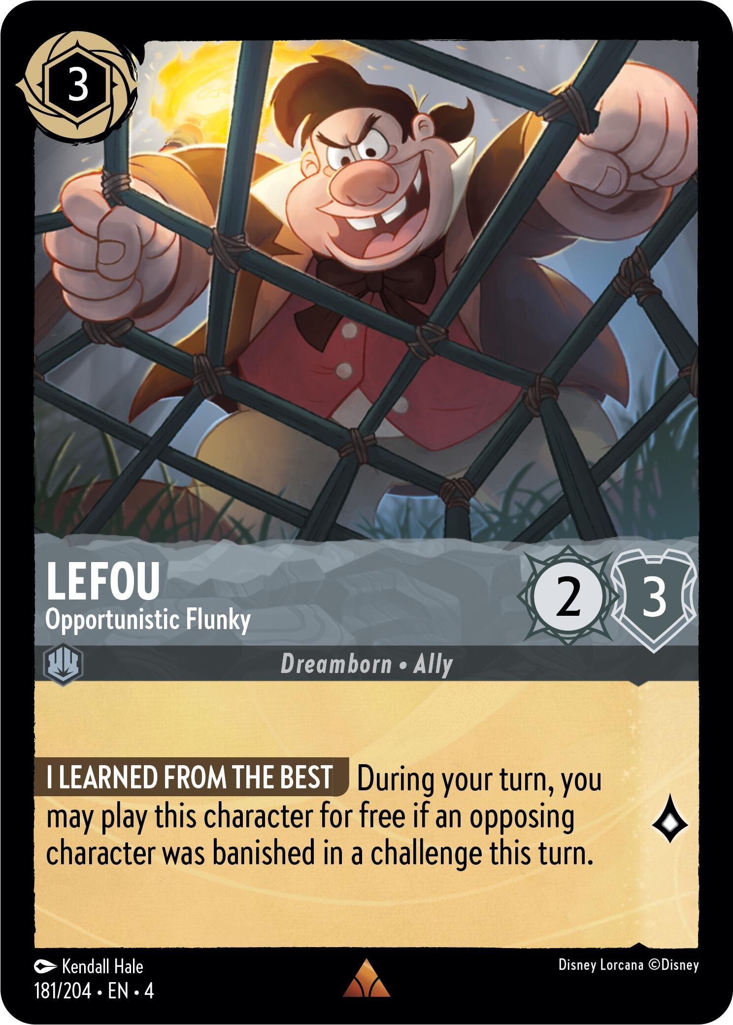 LeFou - Opportunistic Flunky (181/204) [Ursula's Return] | Black Swamp Games