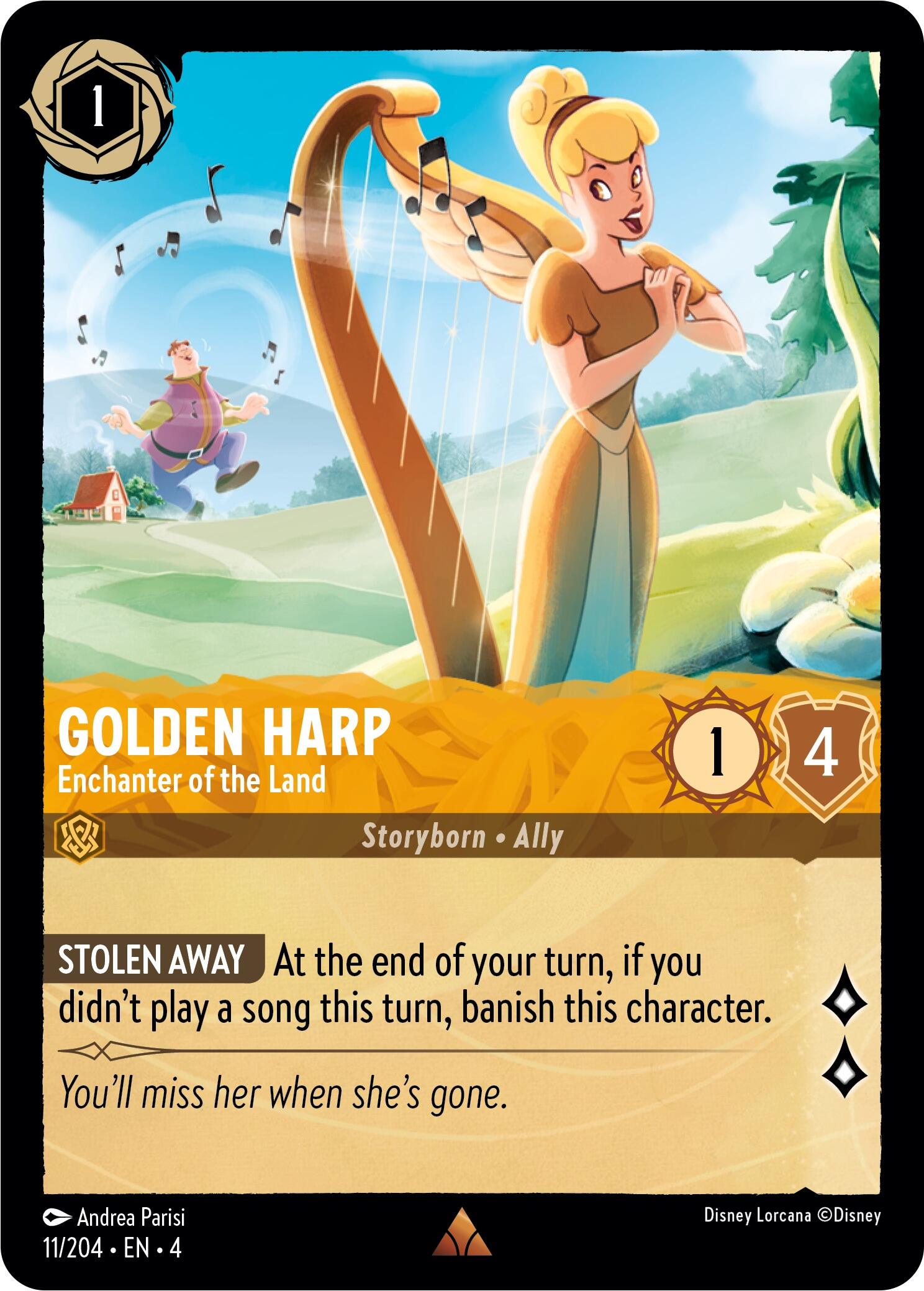 Golden Harp - Enchanter of the Land (11/204) [Ursula's Return] | Black Swamp Games