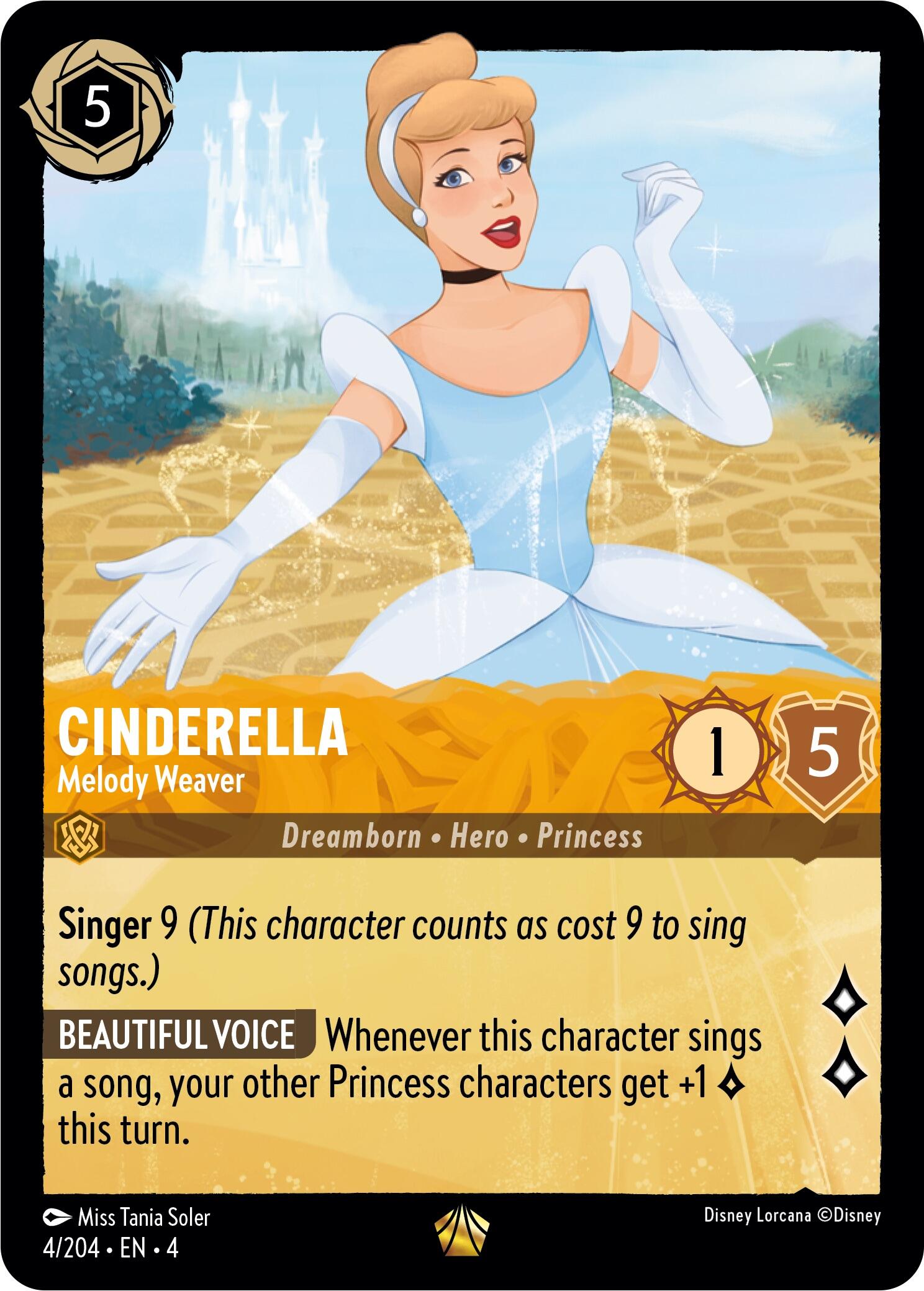 Cinderella - Melody Weaver (4/204) [Ursula's Return] | Black Swamp Games