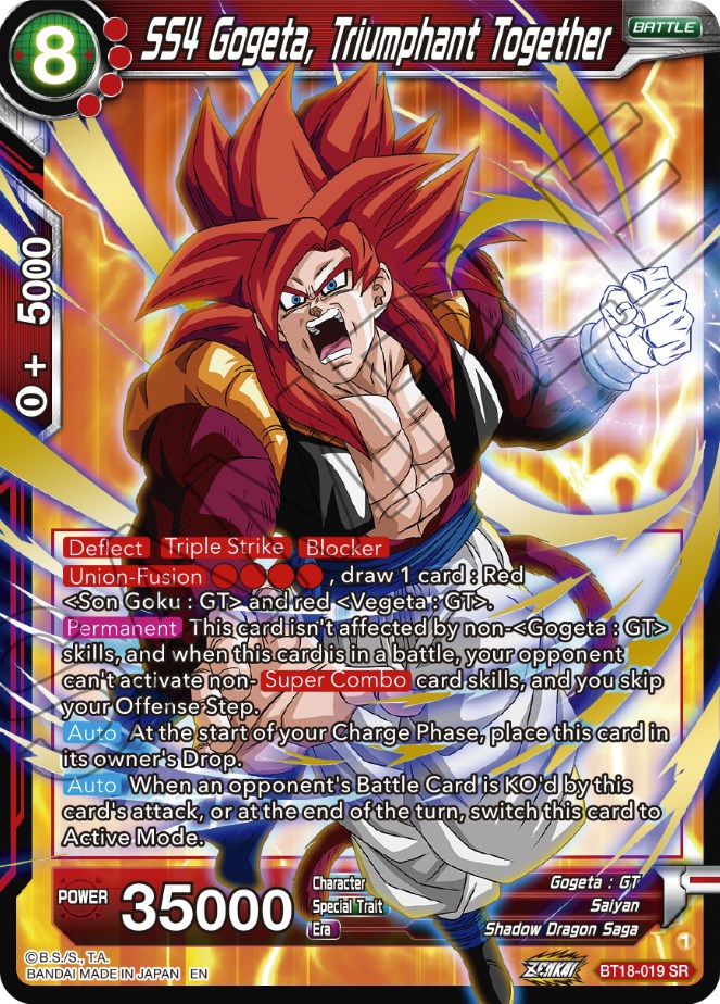 SS4 Gogeta, Triumphant Together (BT18-019) [Dawn of the Z-Legends] | Black Swamp Games