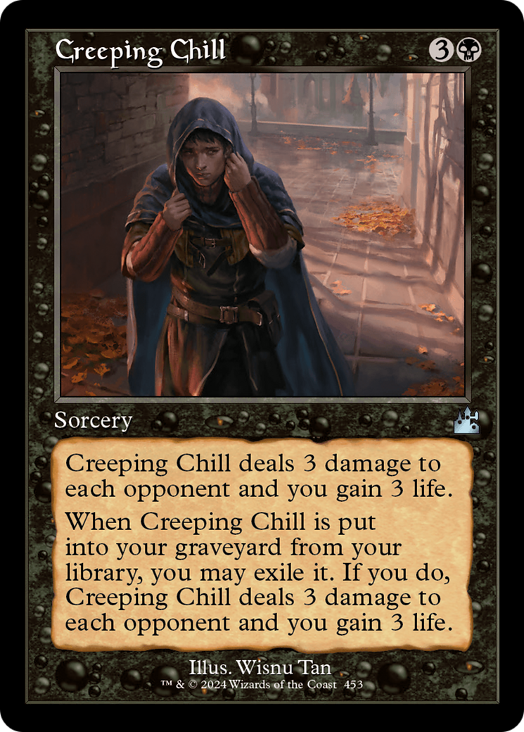 Creeping Chill (Retro Frame) [Ravnica Remastered] | Black Swamp Games