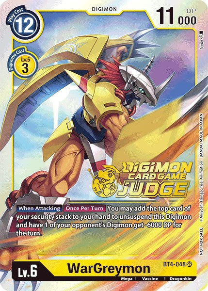 WarGreymon [BT4-048] (Judge Pack 1) [Great Legend Promos] | Black Swamp Games