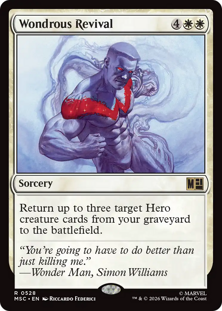 Wondrous Revival [Marvel Super Heroes Commander] | Black Swamp Games