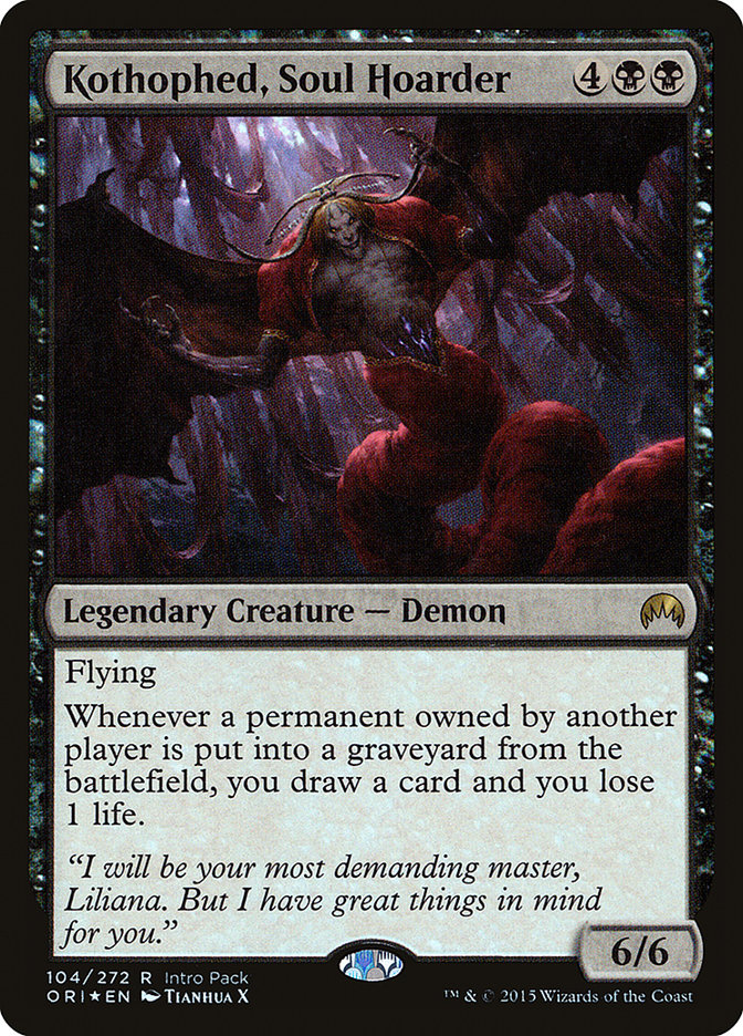 Kothophed, Soul Hoarder (Intro Pack) [Magic Origins Promos] | Black Swamp Games