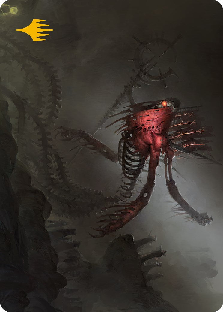 Drivnod, Carnage Dominus Art Card (Gold-Stamped Signature) [Phyrexia: All Will Be One Art Series] | Black Swamp Games