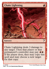 Chain Lightning (White Border) [Mystery Booster 2] | Black Swamp Games