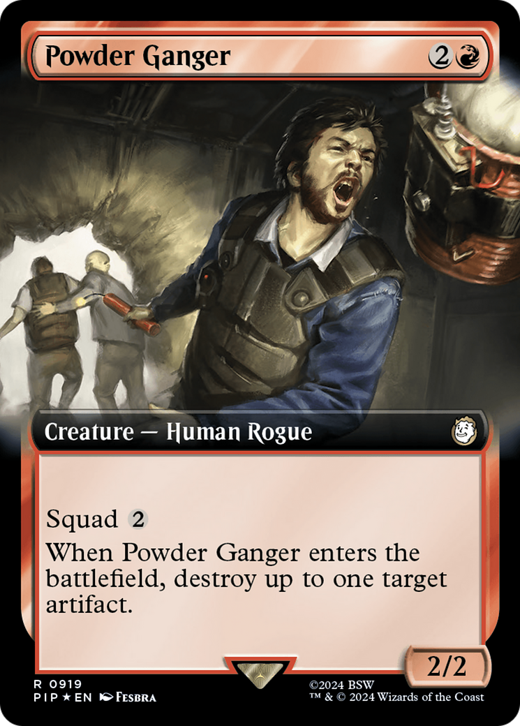 Powder Ganger (Extended Art) (Surge Foil) [Fallout] | Black Swamp Games