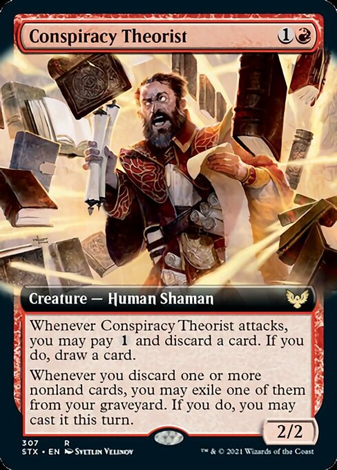 Conspiracy Theorist (Extended Art) [Strixhaven: School of Mages] | Black Swamp Games