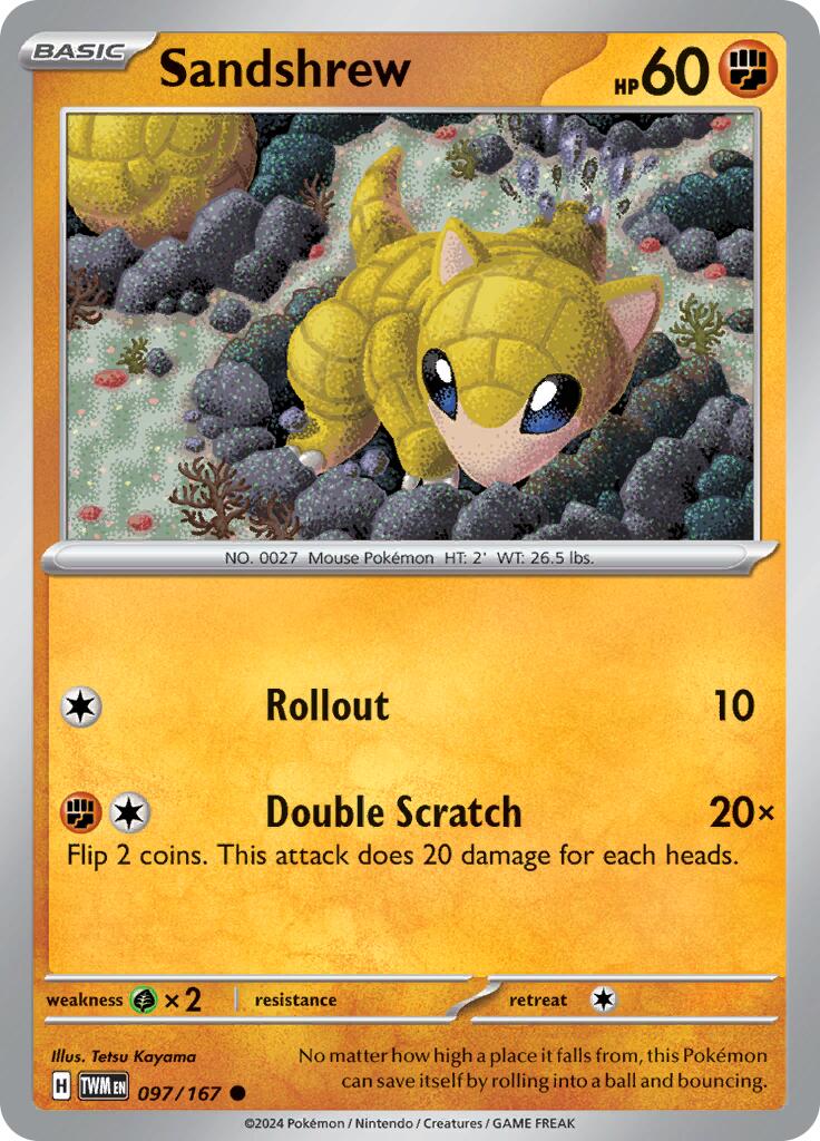 Sandshrew (097/167) [Scarlet & Violet: Twilight Masquerade] | Black Swamp Games