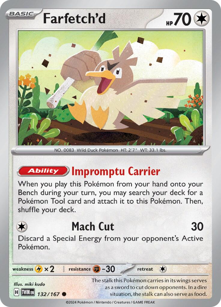 Farfetch'd (132/167) [Scarlet & Violet: Twilight Masquerade] | Black Swamp Games