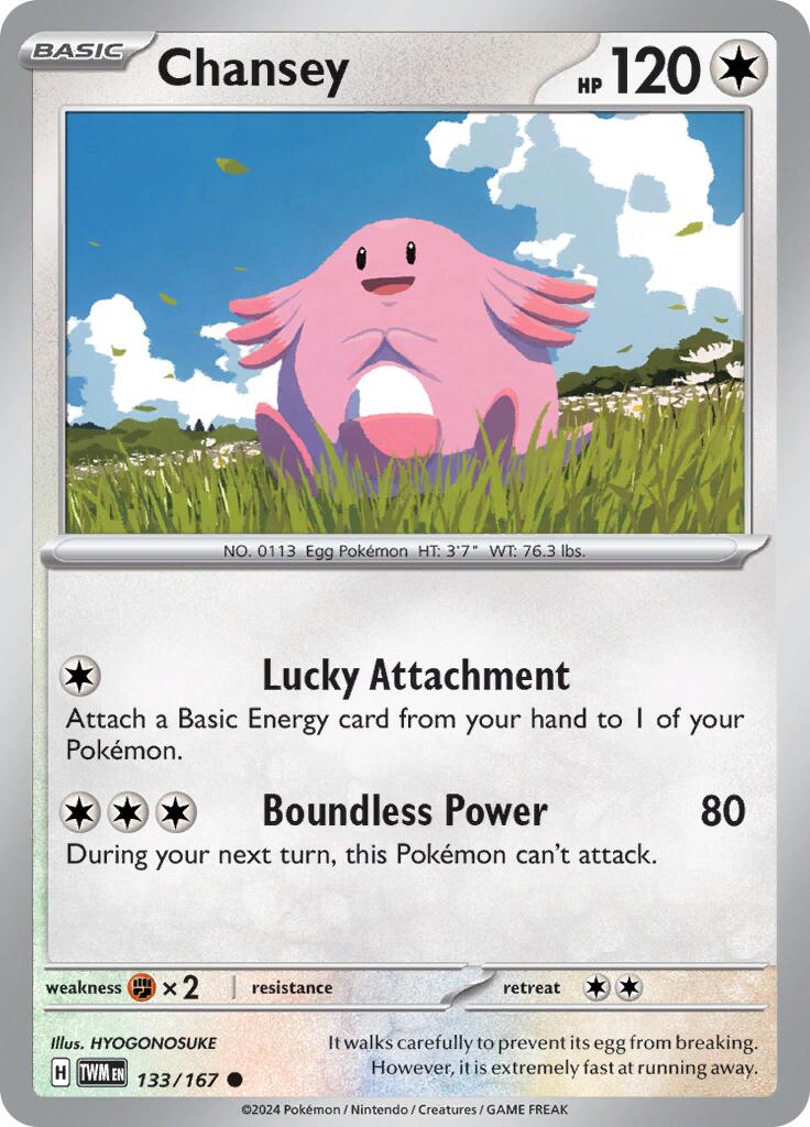 Chansey (133/167) [Scarlet & Violet: Twilight Masquerade] | Black Swamp Games