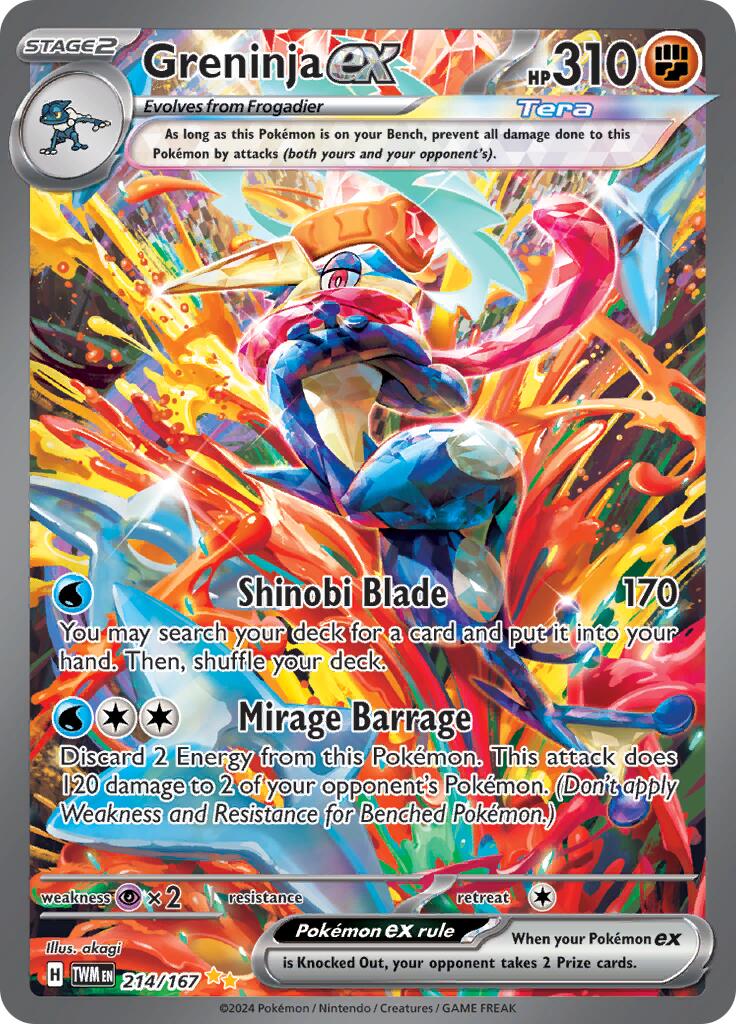 Greninja ex (214/167) [Scarlet & Violet: Twilight Masquerade] | Black Swamp Games