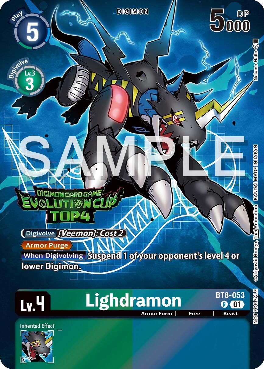 Lighdramon [BT8-053] (2024 Evolution Cup Top 4) [New Awakening Promos] | Black Swamp Games