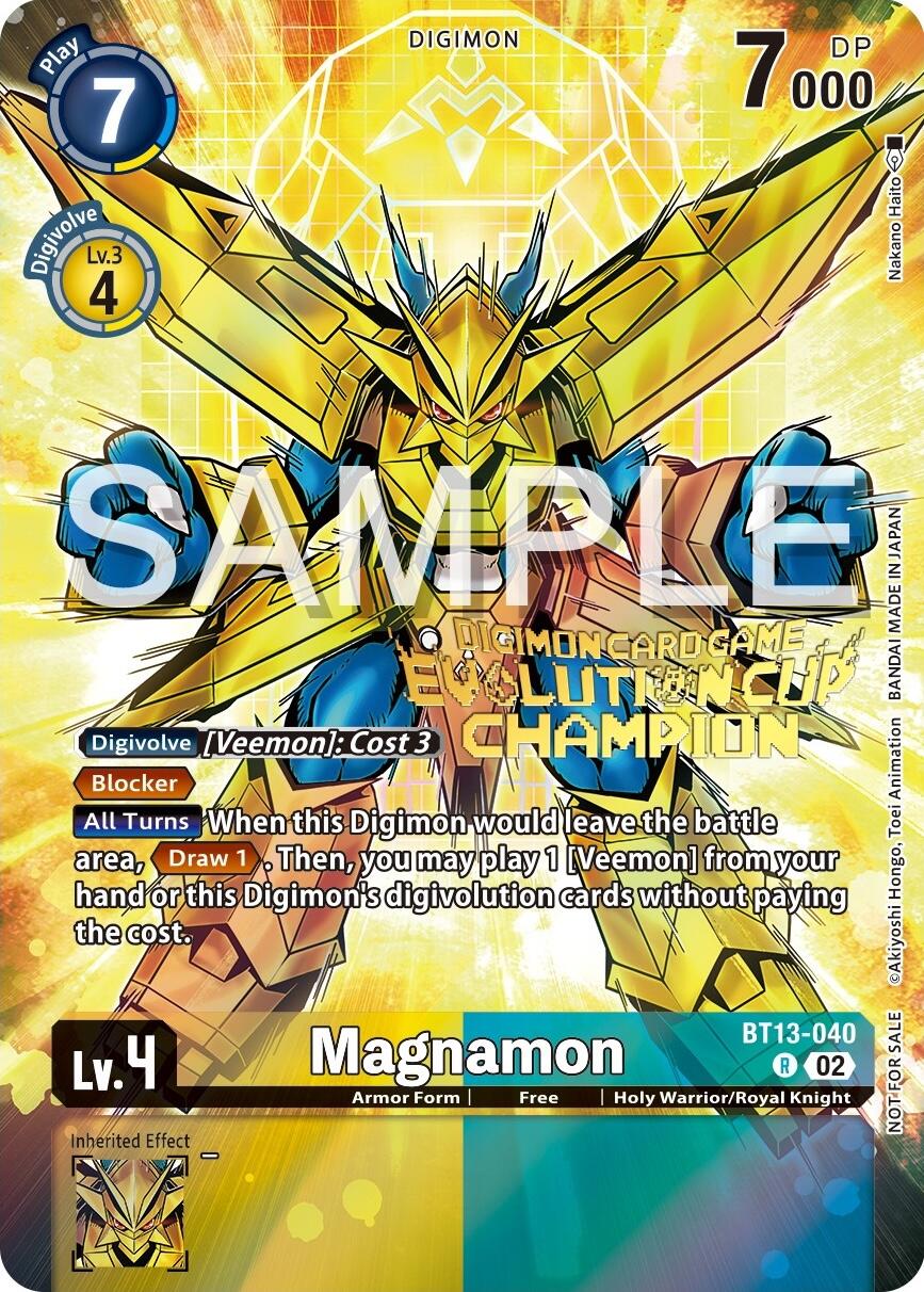 Magnamon [BT13-040] (2024 Evolution Cup Champion) [Versus Royal Knights Booster Promos] | Black Swamp Games