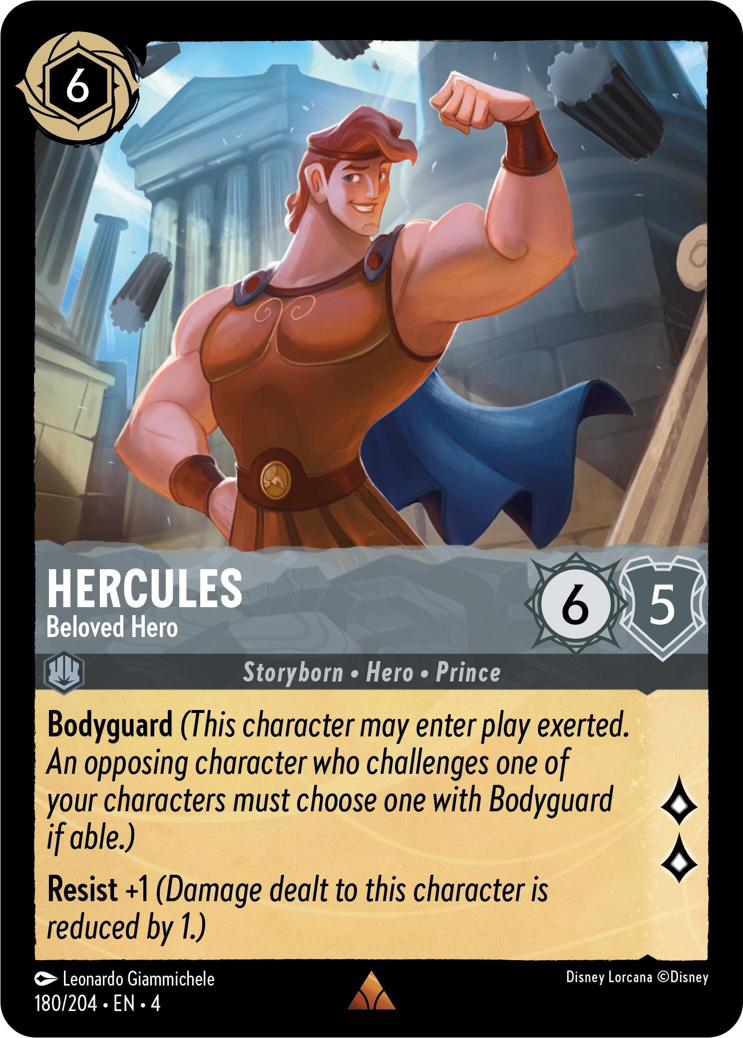 Hercules - Beloved Hero (180/204) [Ursula's Return] | Black Swamp Games