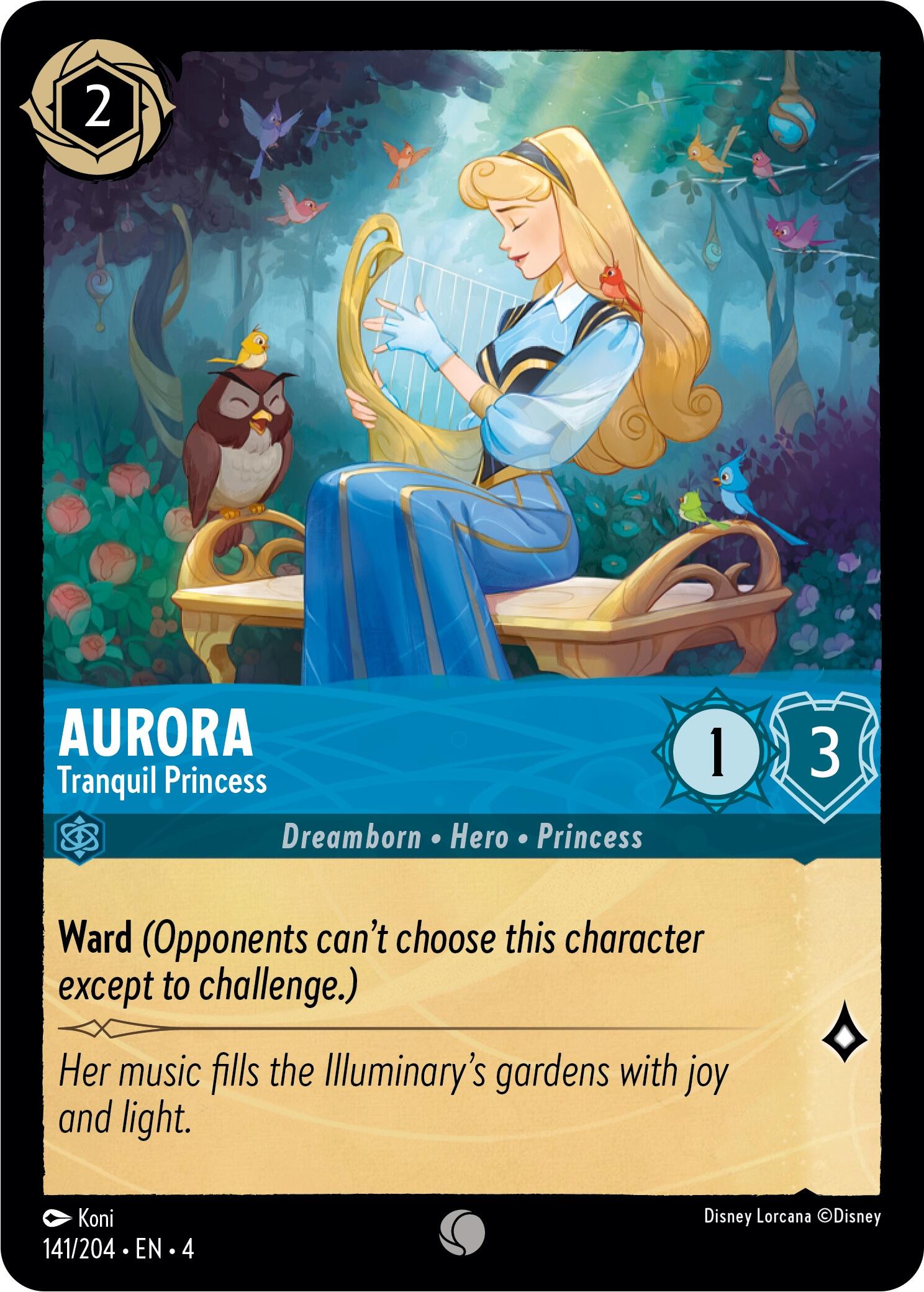 Aurora - Tranquil Princess (141/204) [Ursula's Return] | Black Swamp Games