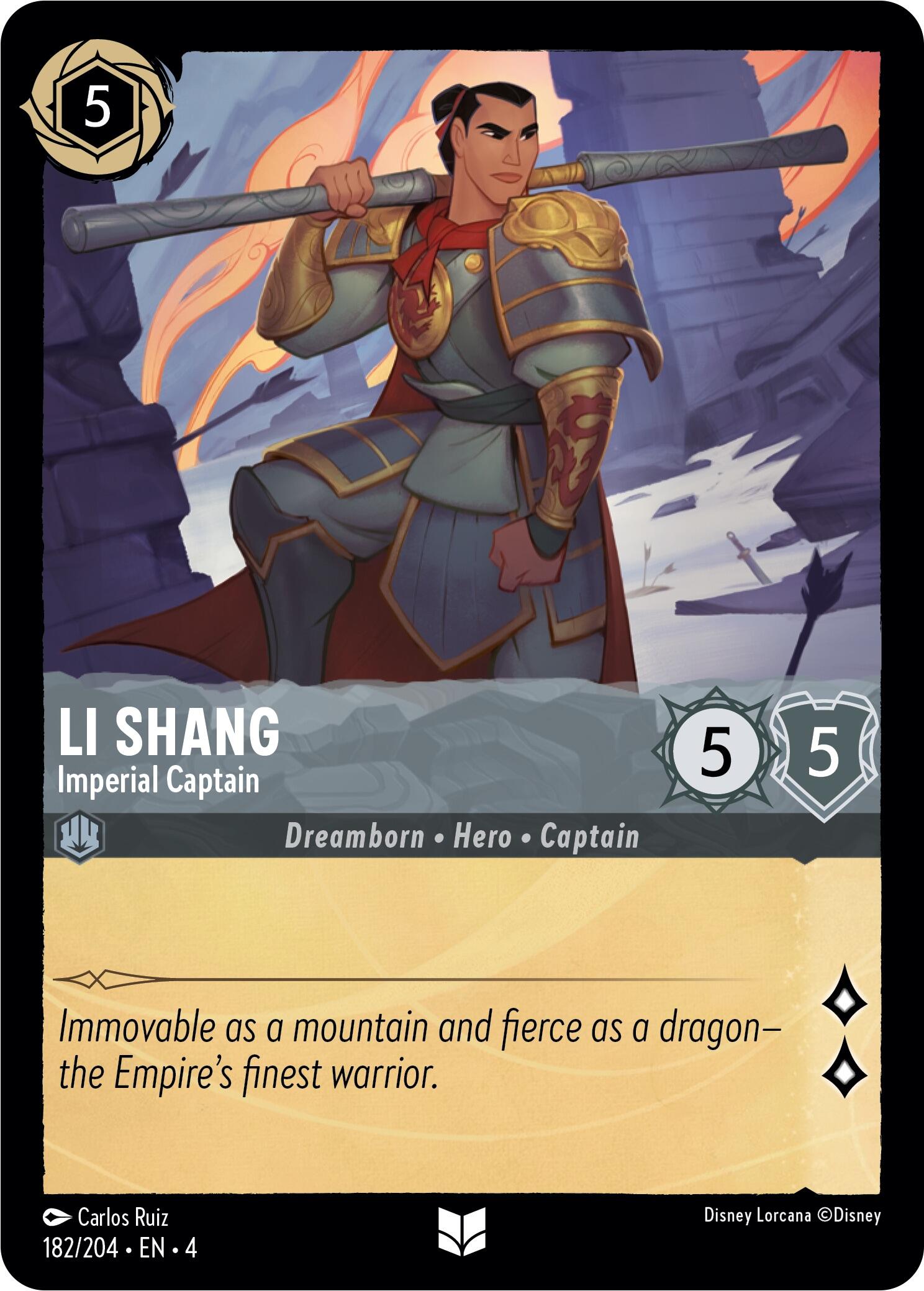 Li Shang - Imperial Captain (182/204) [Ursula's Return] | Black Swamp Games