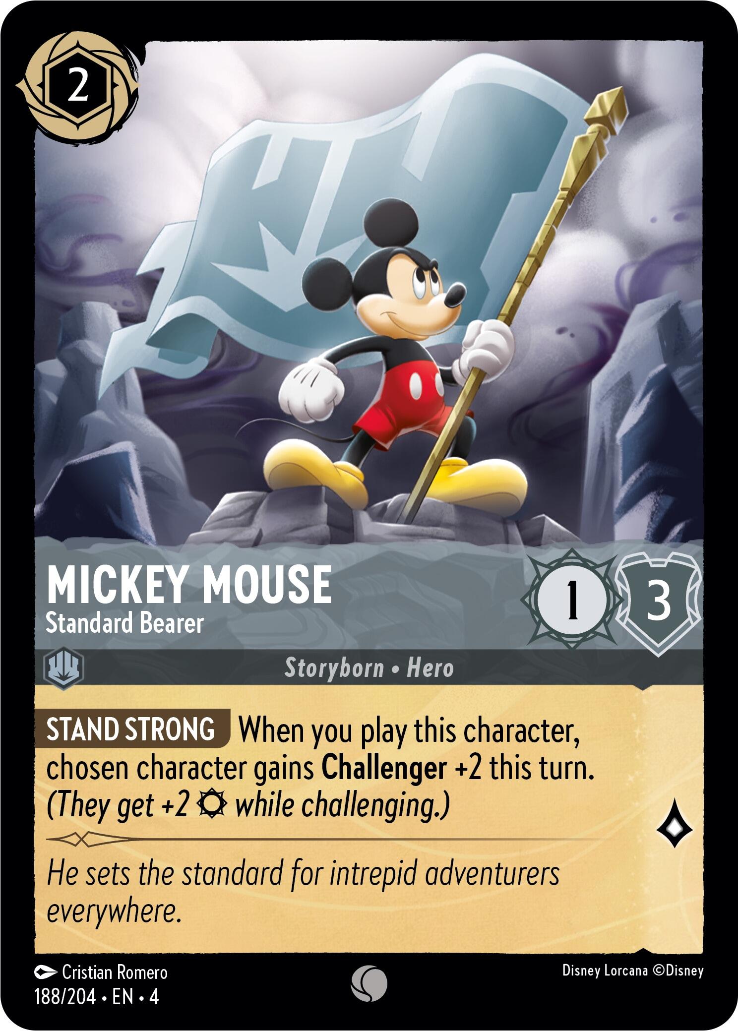 Mickey Mouse - Standard Bearer (188/204) [Ursula's Return] | Black Swamp Games