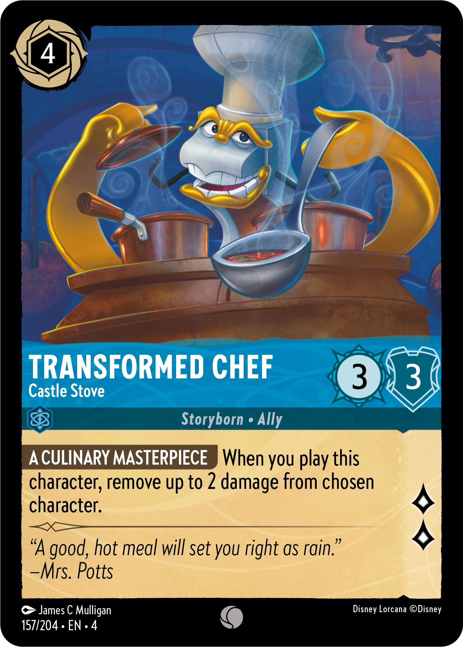 Transformed Chef - Castle Stove (157/204) [Ursula's Return] | Black Swamp Games