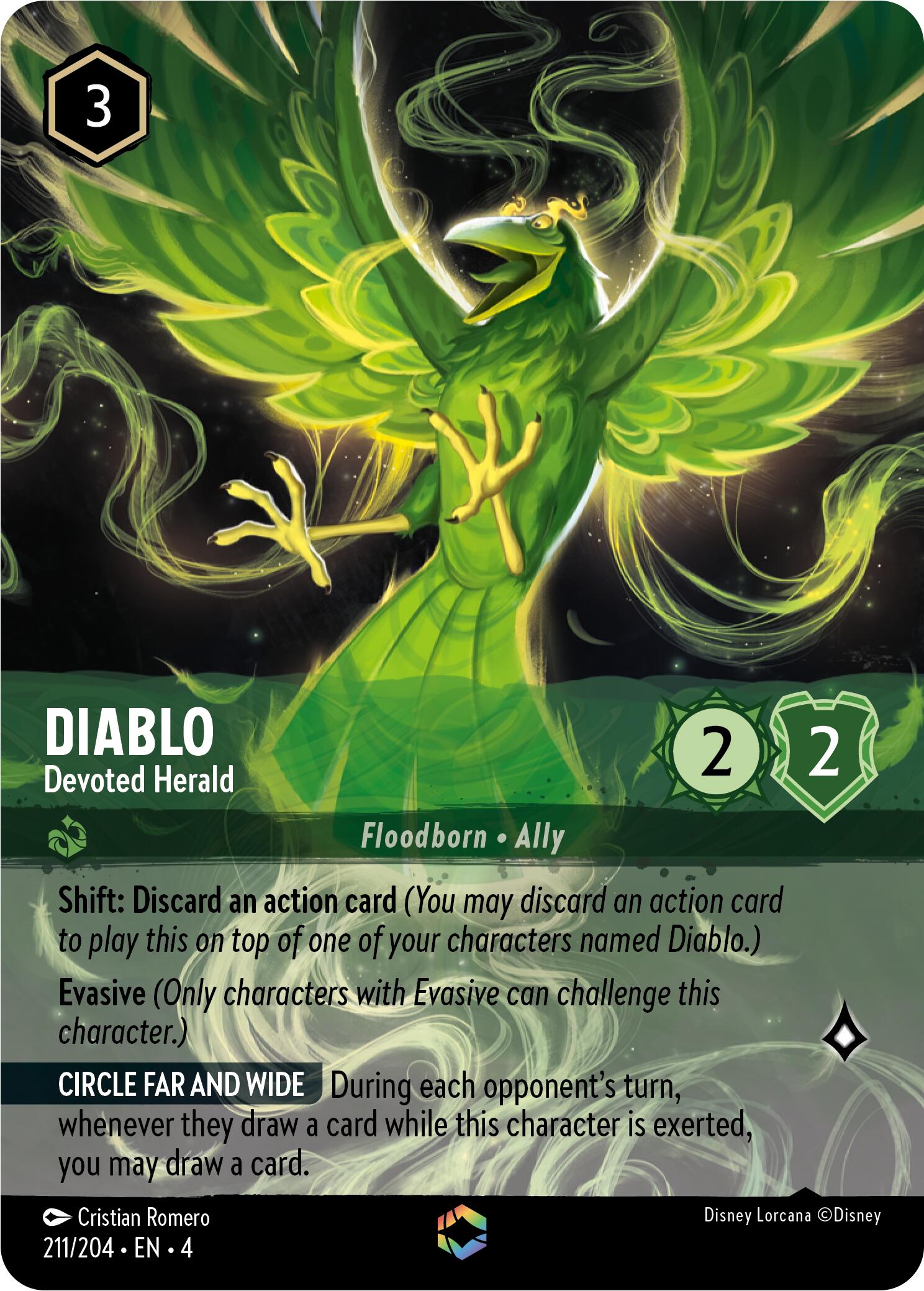 Diablo - Devoted Herald (Enchanted) (211/204) [Ursula's Return] | Black Swamp Games