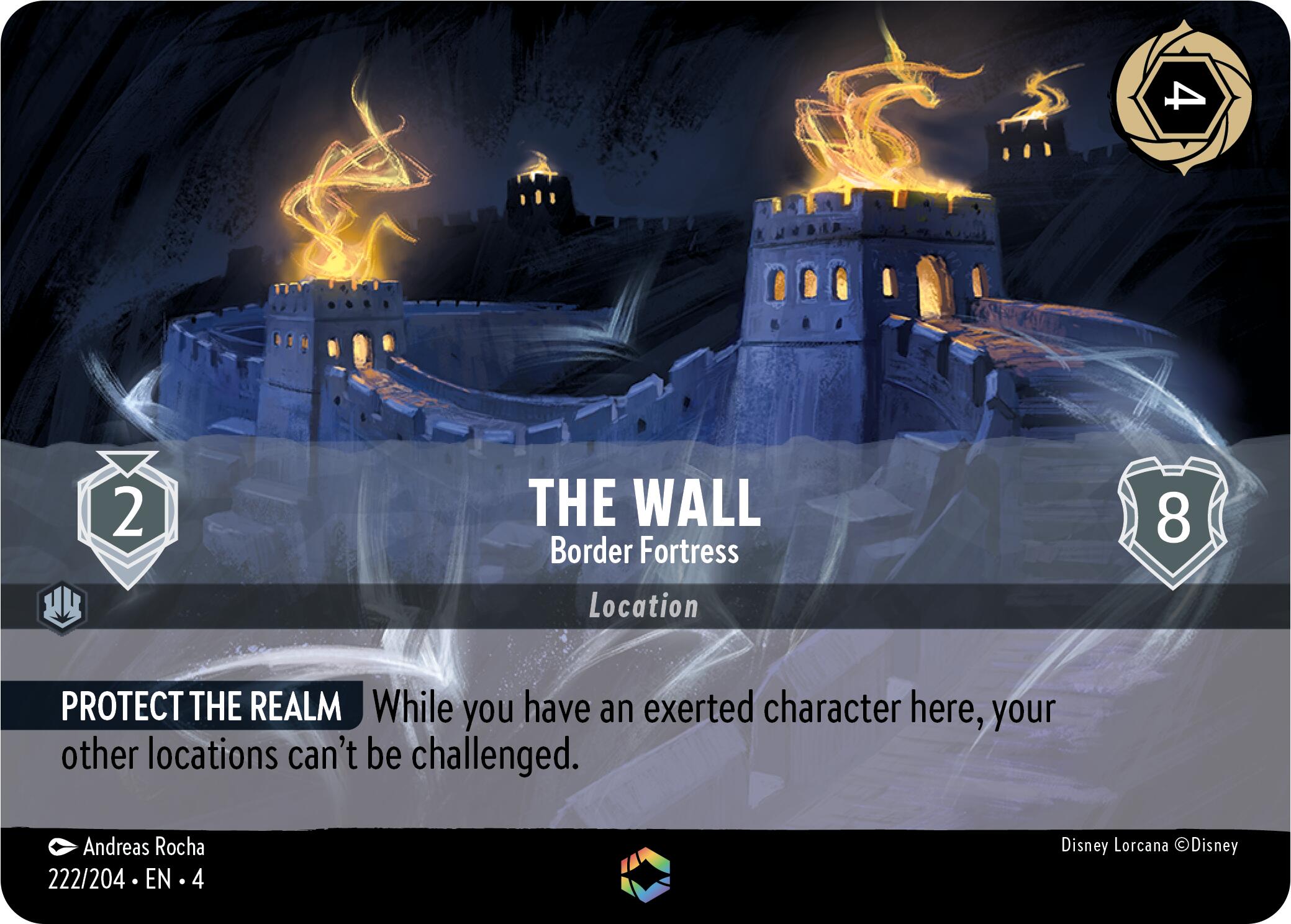 The Wall - Border Fortress (Enchanted) (222/204) [Ursula's Return] | Black Swamp Games