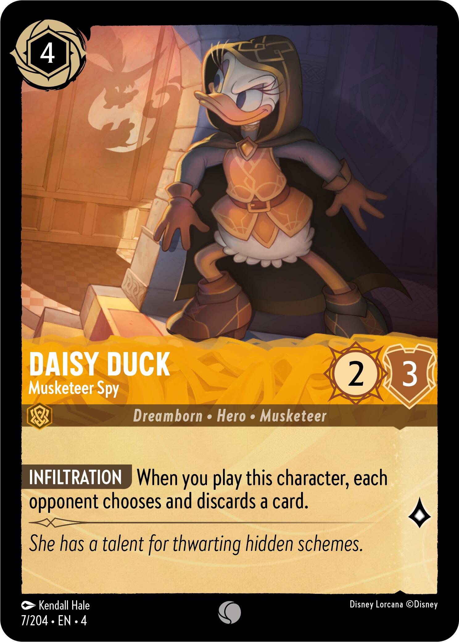 Daisy Duck - Musketeer Spy (7/204) [Ursula's Return] | Black Swamp Games