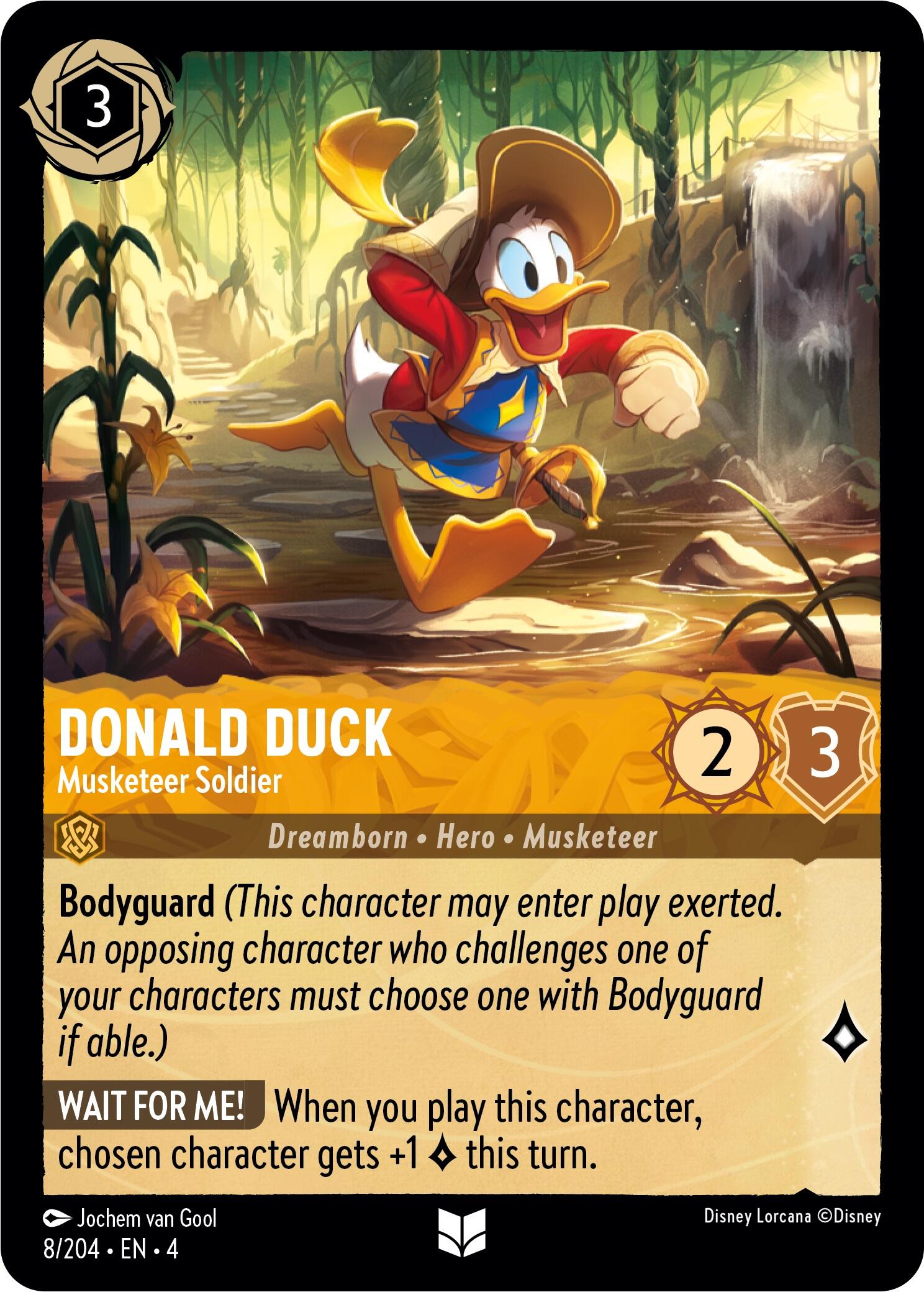 Donald Duck - Musketeer Soldier (8/204) [Ursula's Return] | Black Swamp Games