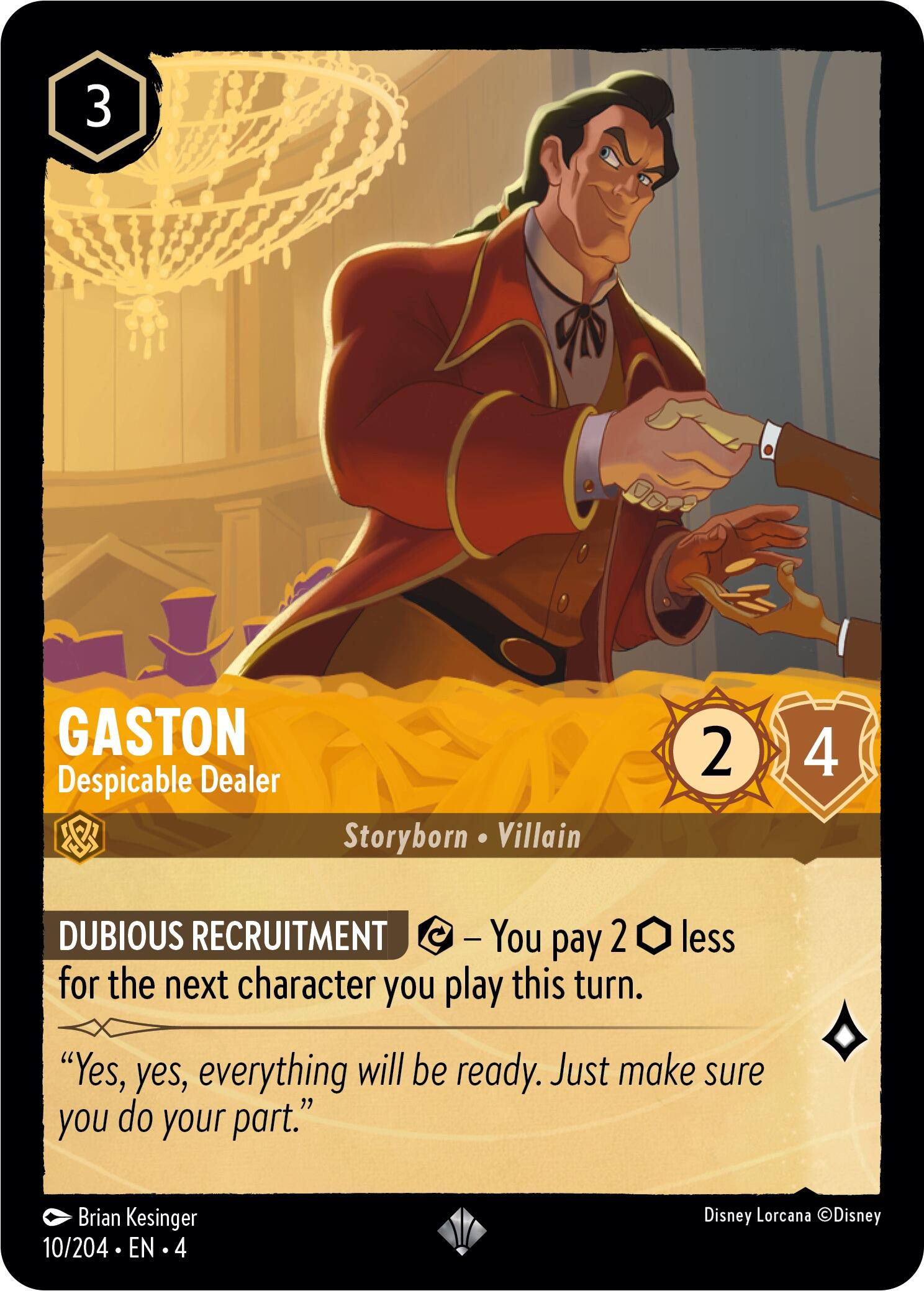 Gaston - Despicable Dealer (10/204) [Ursula's Return] | Black Swamp Games