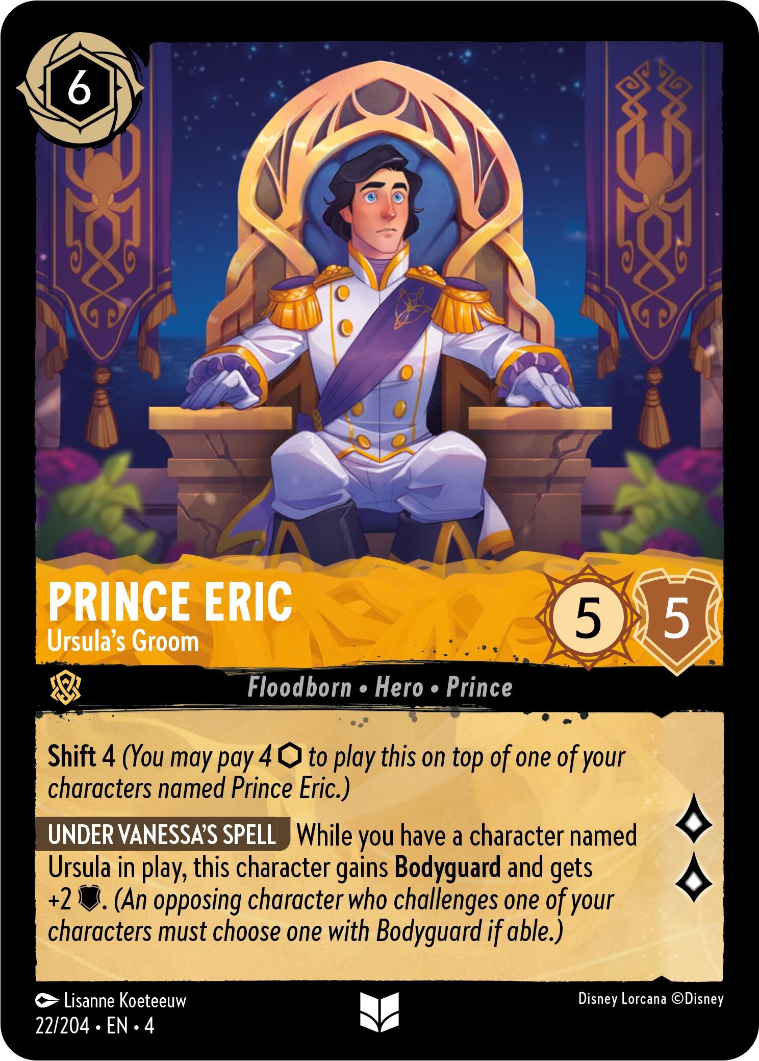 Prince Eric - Ursula's Groom (22/204) [Ursula's Return] | Black Swamp Games