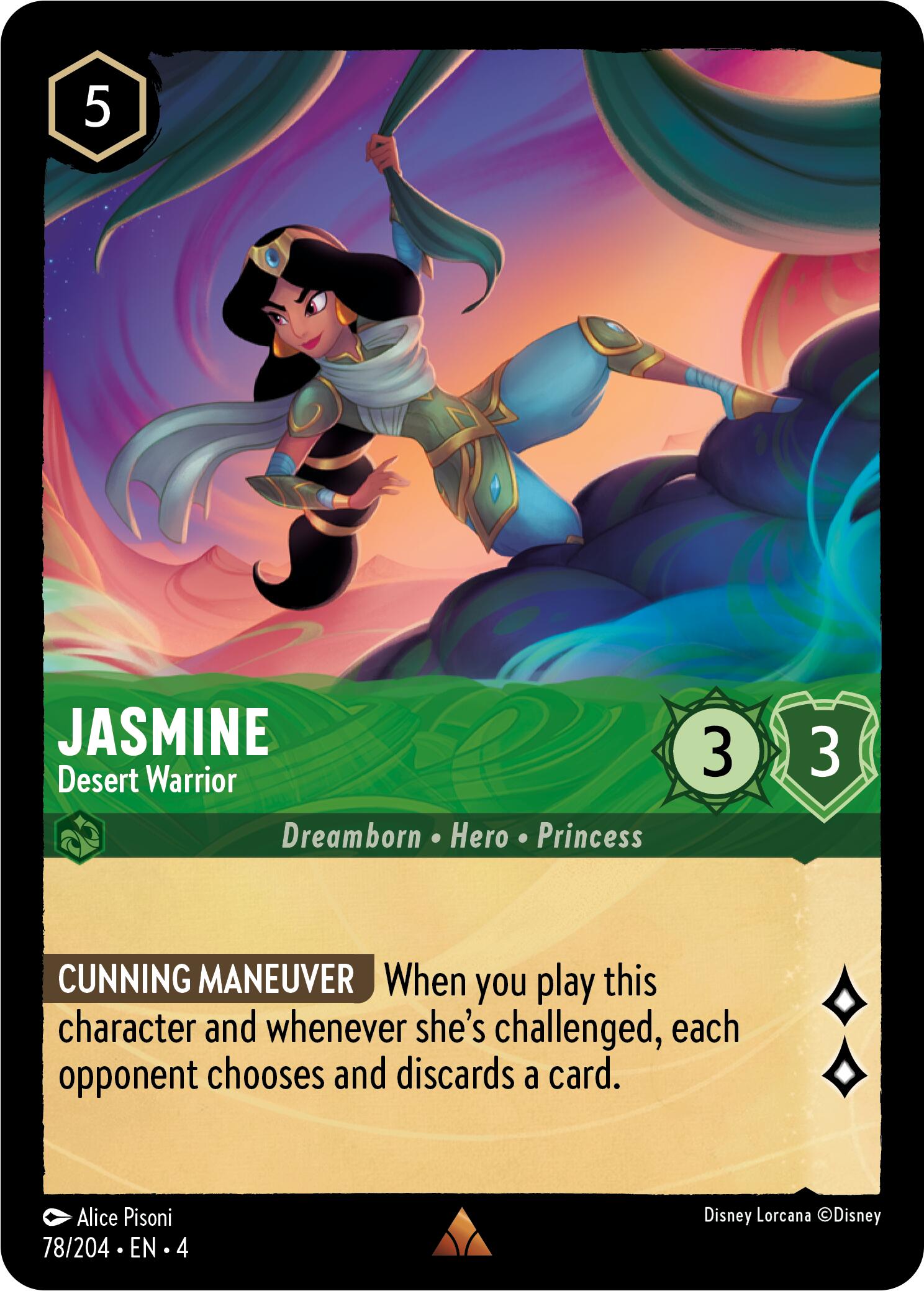 Jasmine - Desert Warrior (78/204) [Ursula's Return] | Black Swamp Games