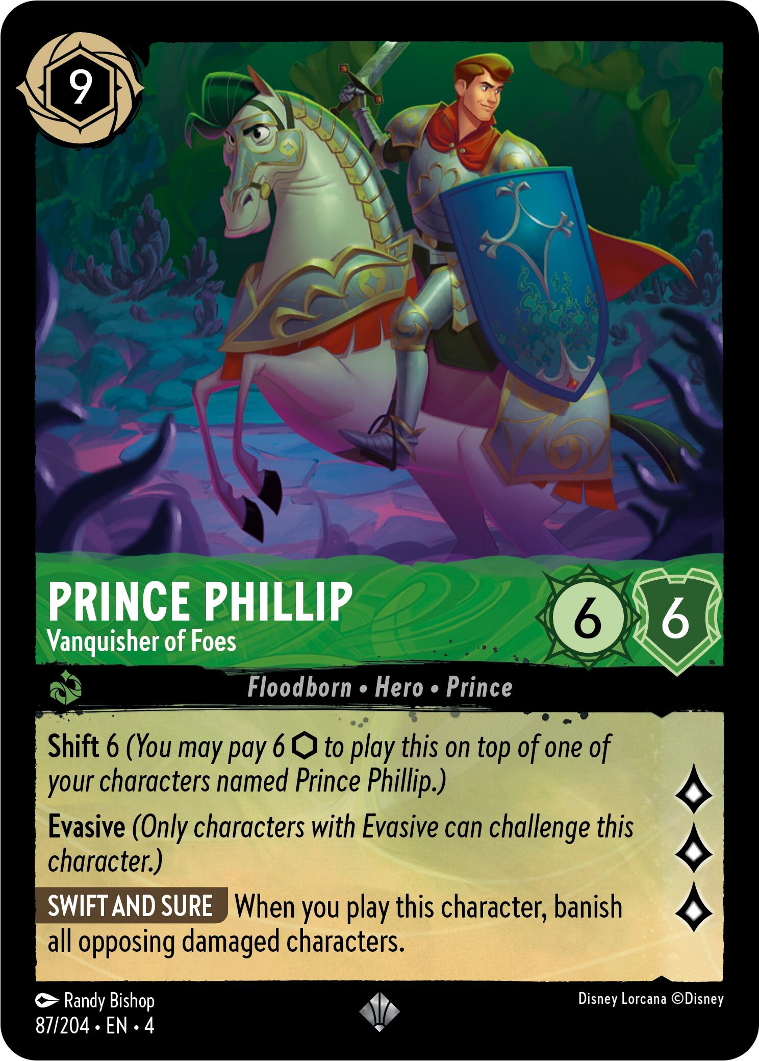 Prince Phillip - Vanquisher of Foes (87/204) [Ursula's Return] | Black Swamp Games