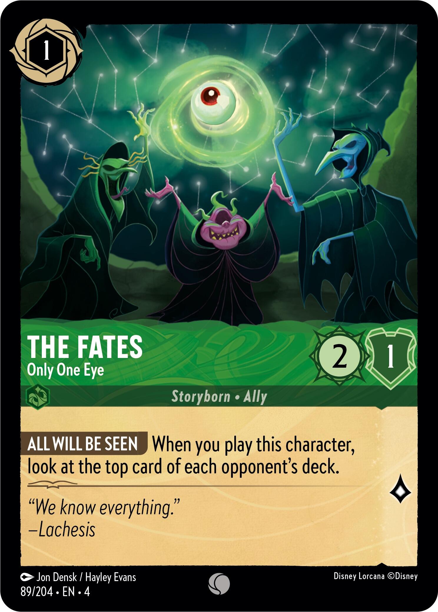 The Fates - Only One Eye (89/204) [Ursula's Return] | Black Swamp Games