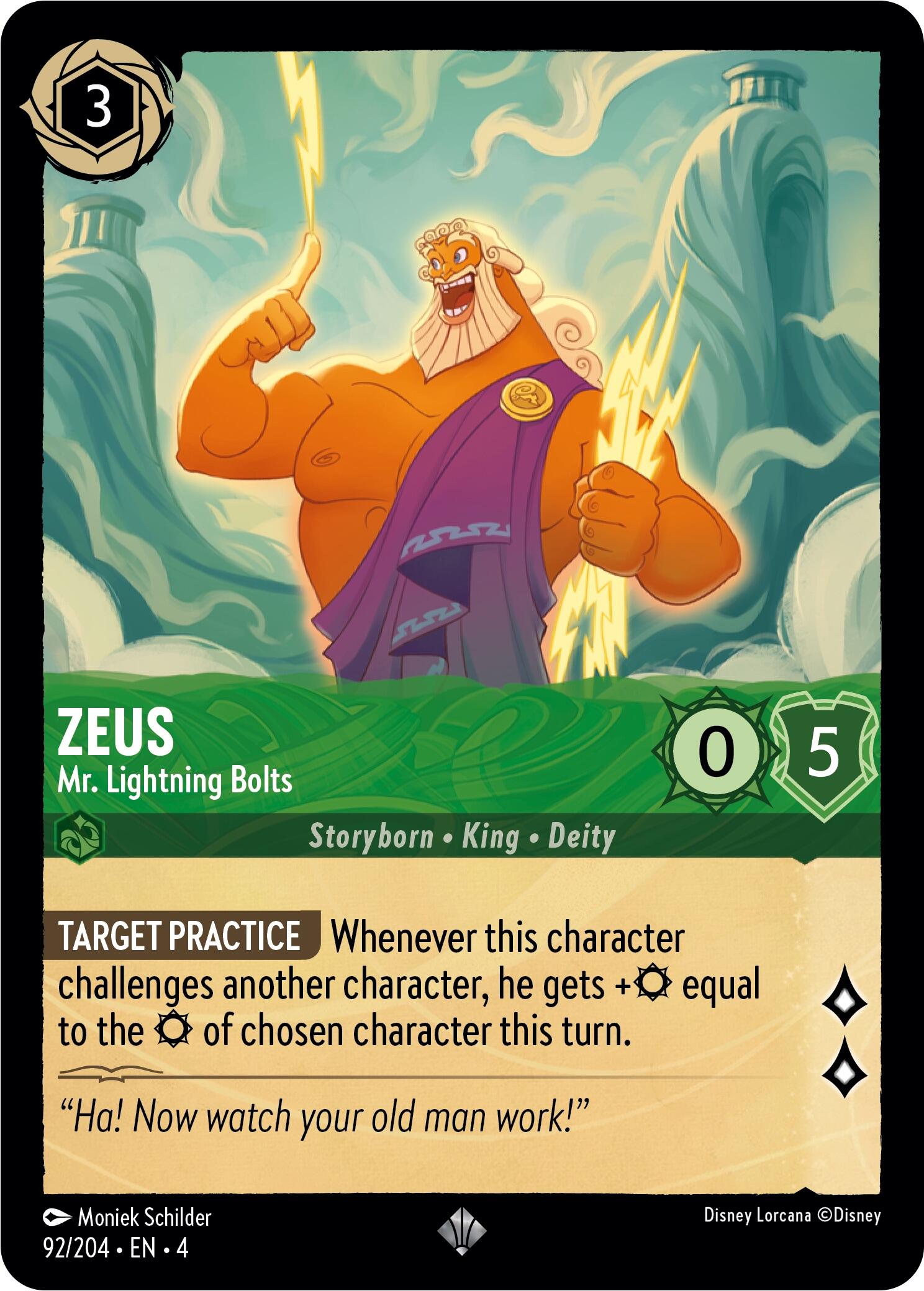 Zeus - Mr. Lightning Bolts (92/204) [Ursula's Return] | Black Swamp Games