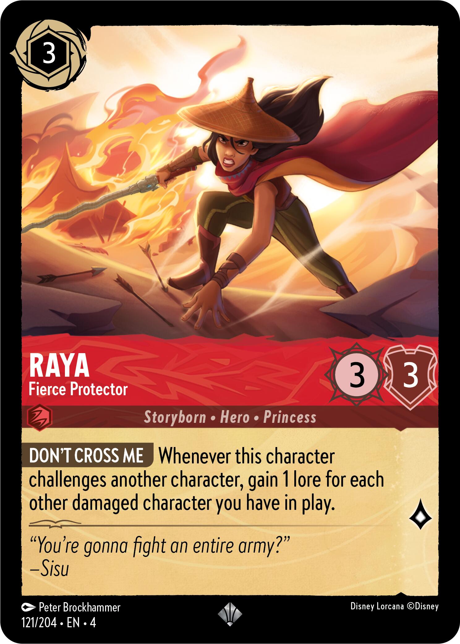 Raya - Fierce Protector (121/204) [Ursula's Return] | Black Swamp Games