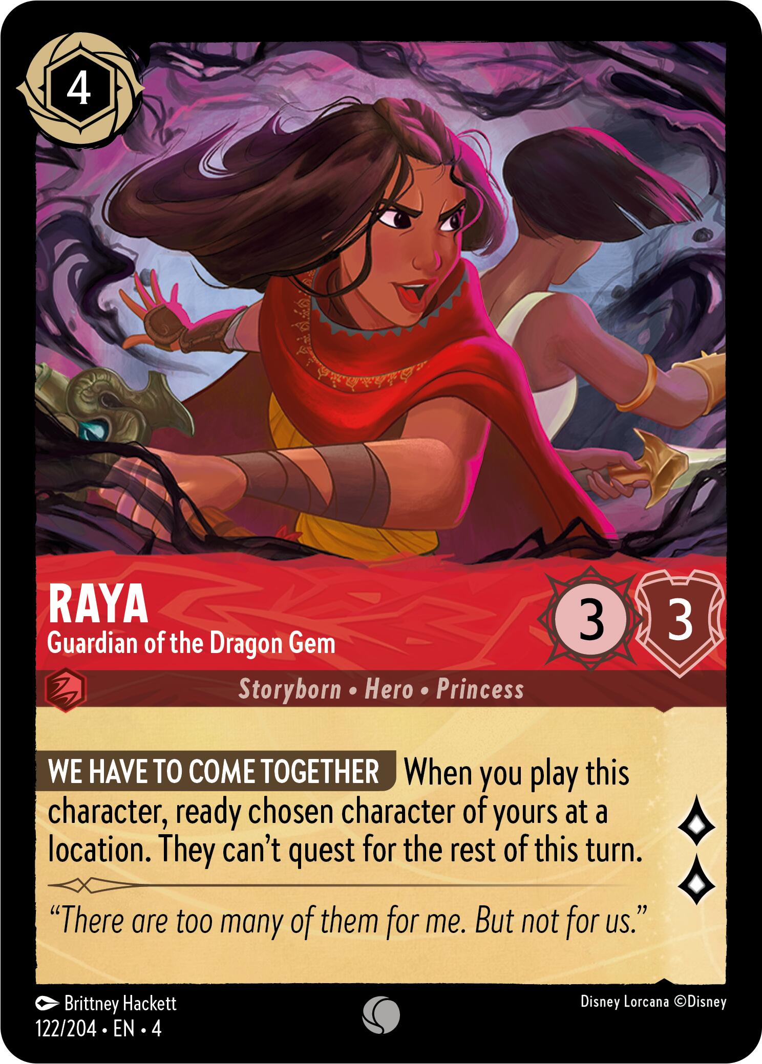 Raya - Guardian of the Dragon Gem (122/204) [Ursula's Return] | Black Swamp Games
