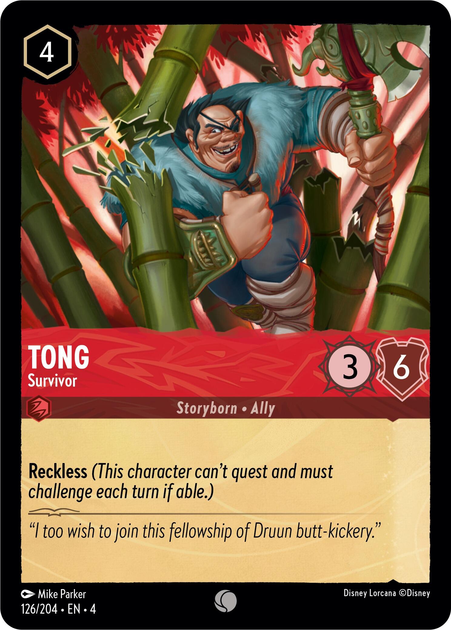 Tong - Survivor (126/204) [Ursula's Return] | Black Swamp Games