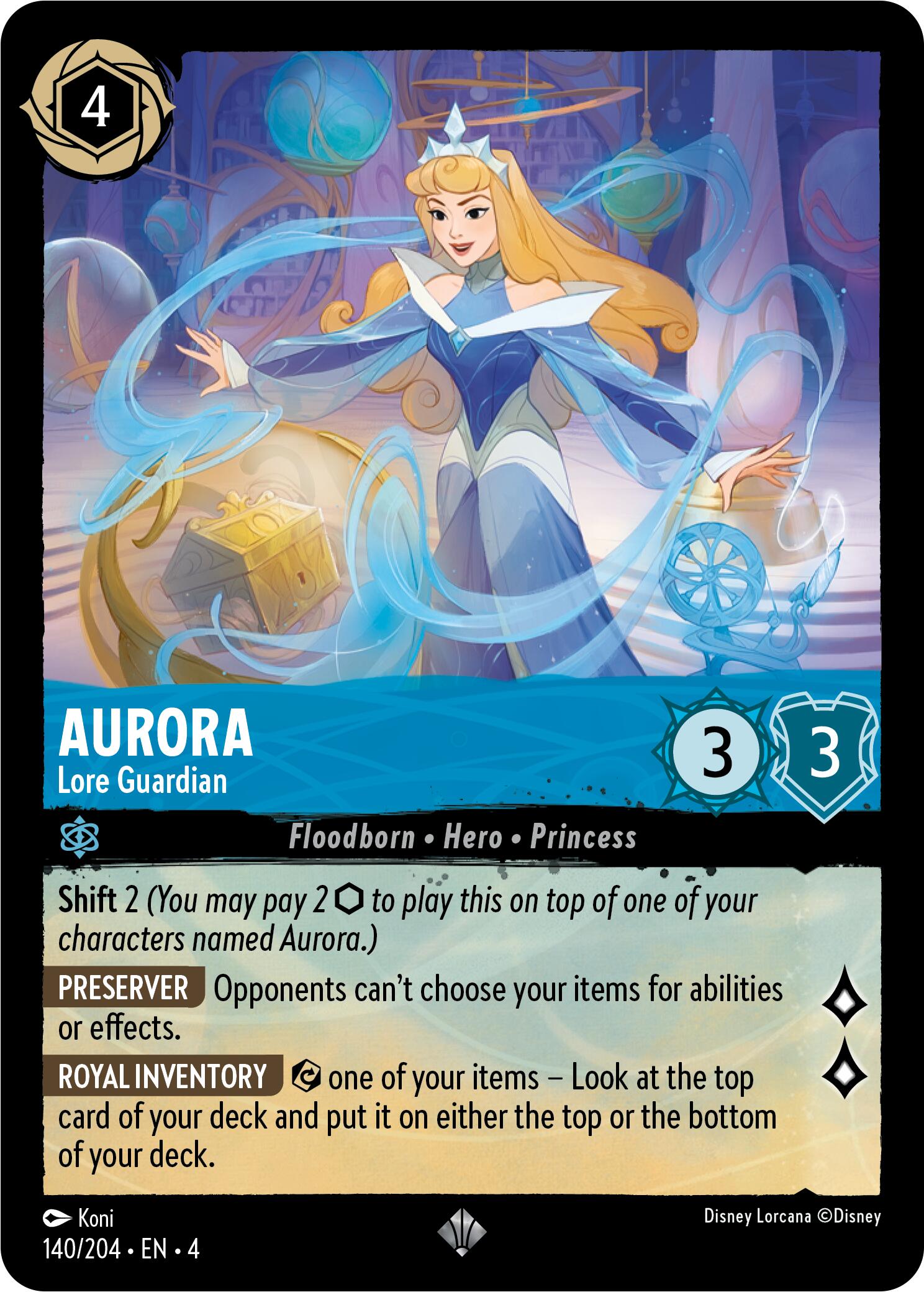 Aurora - Lore Guardian (140/204) [Ursula's Return] | Black Swamp Games