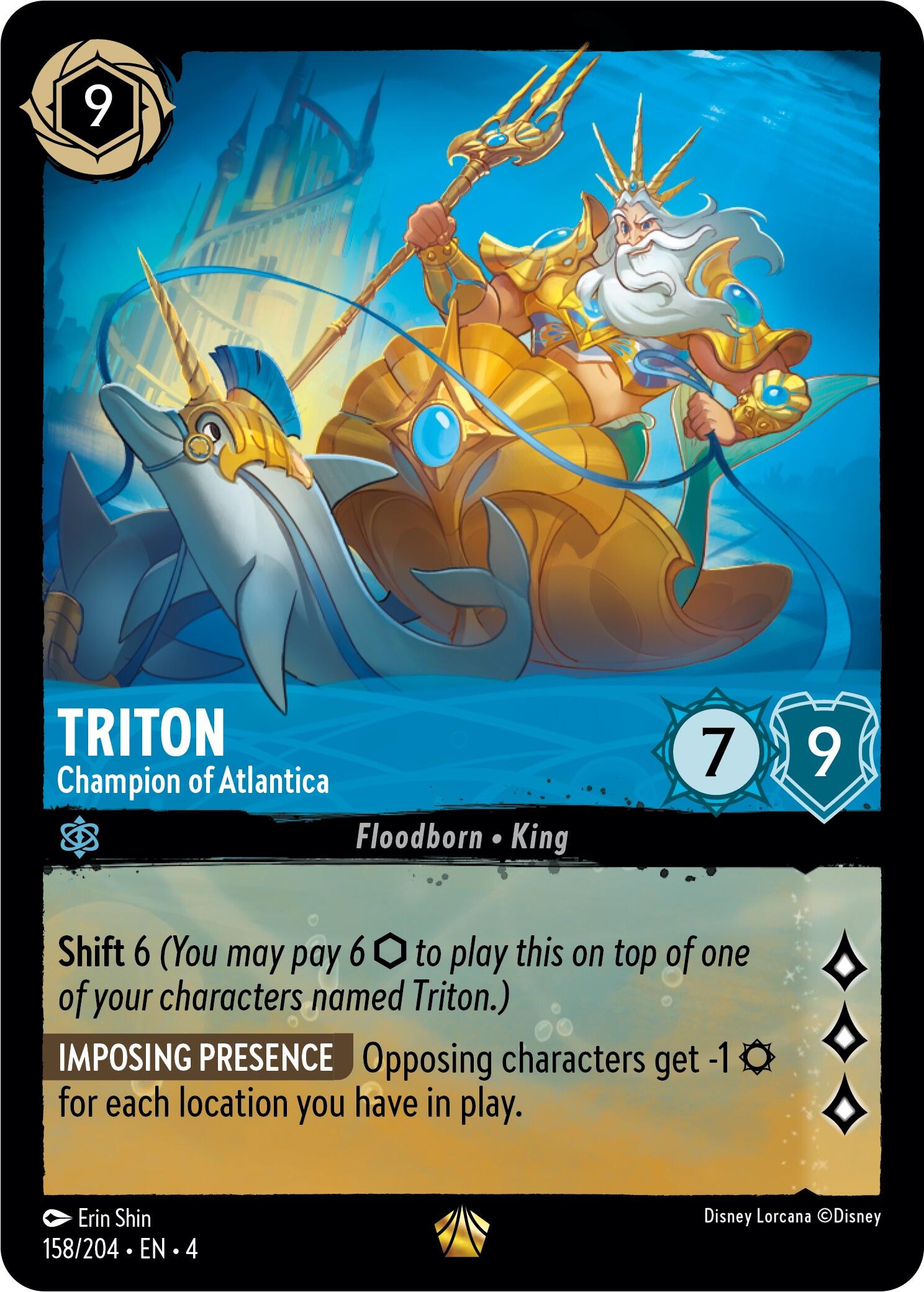 Triton - Champion of Atlantica (158/204) [Ursula's Return] | Black Swamp Games