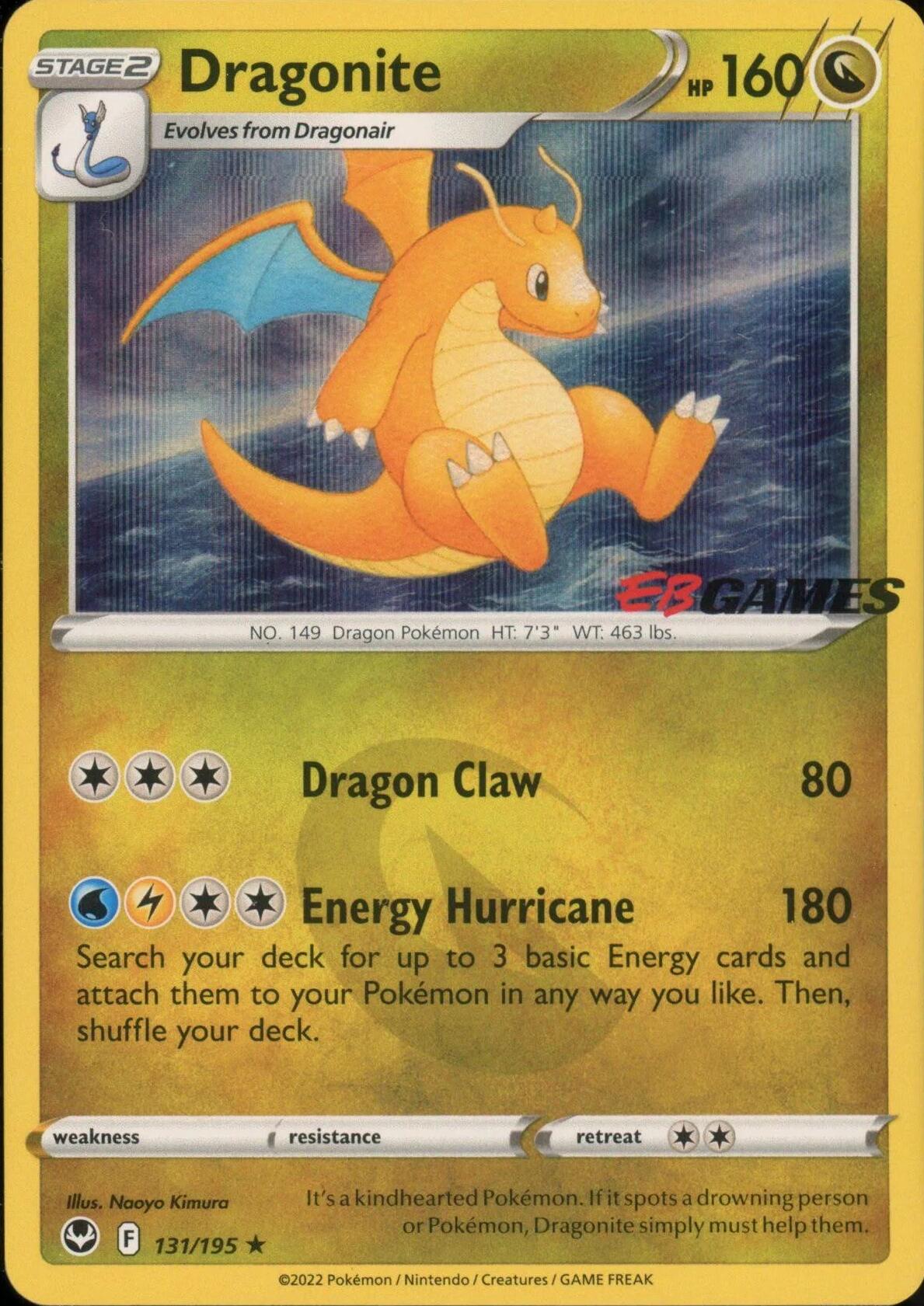 Dragonite (131/195) (EB Games Exclusive) [Miscellaneous Cards] | Black Swamp Games