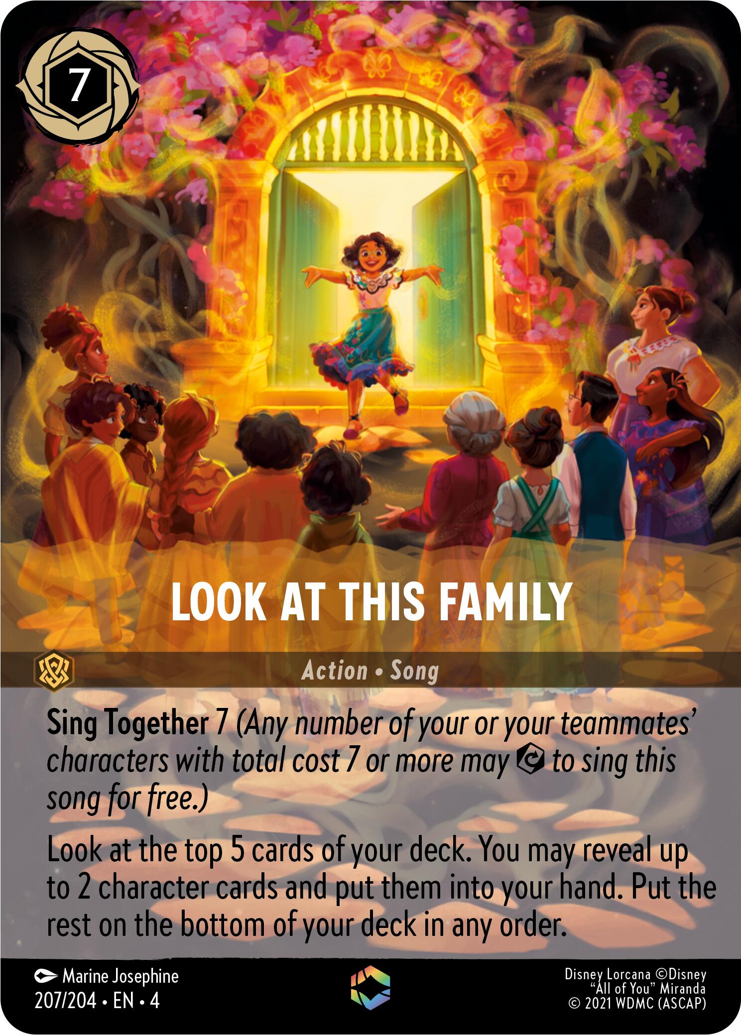 Look at This Family (Enchanted) (207/204) [Ursula's Return] | Black Swamp Games