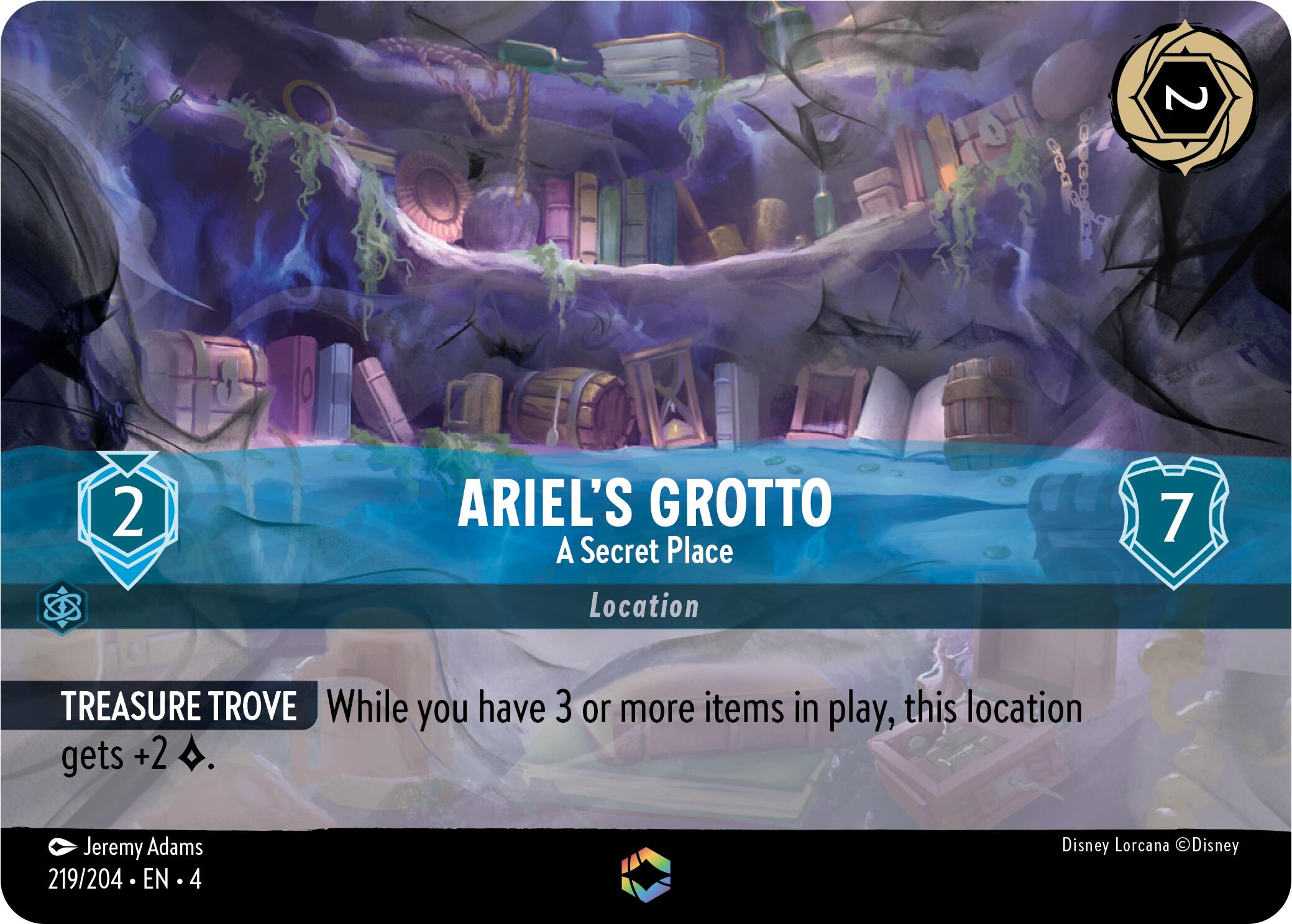Ariel's Grotto - A Secret Place (Enchanted) (219/204) [Ursula's Return] | Black Swamp Games
