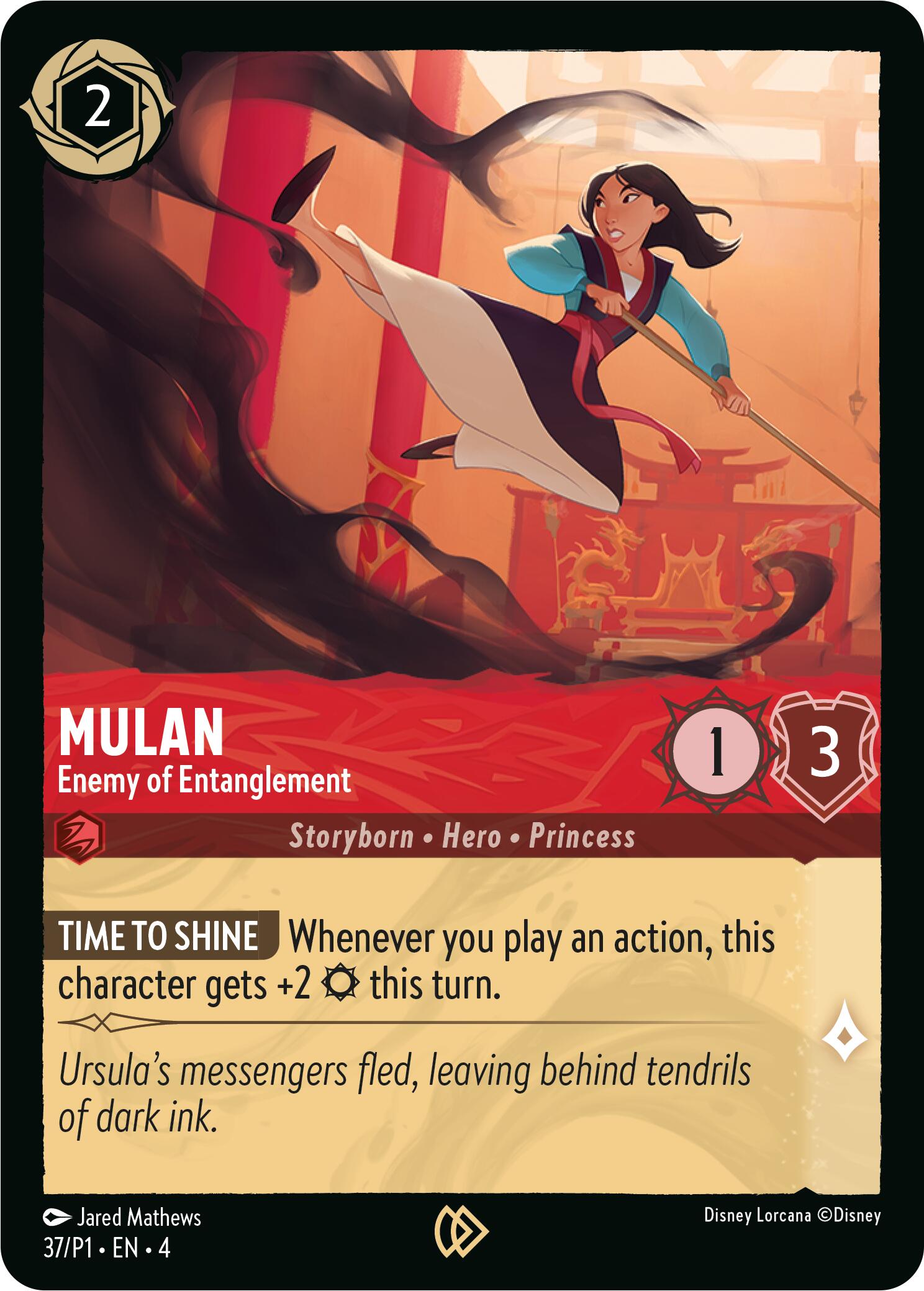 Mulan - Enemy of Entanglement (37) [Promo Cards] | Black Swamp Games