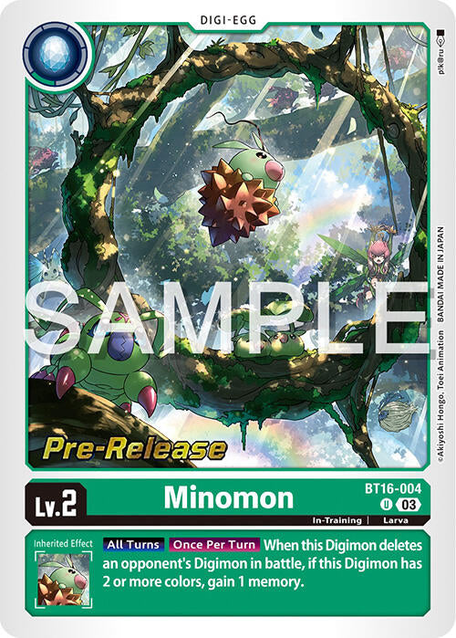 Minomon [BT16-004] [Beginning Observer Pre-Release Promos] | Black Swamp Games