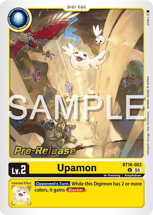 Upamon [BT16-003] [Beginning Observer Pre-Release Promos] | Black Swamp Games