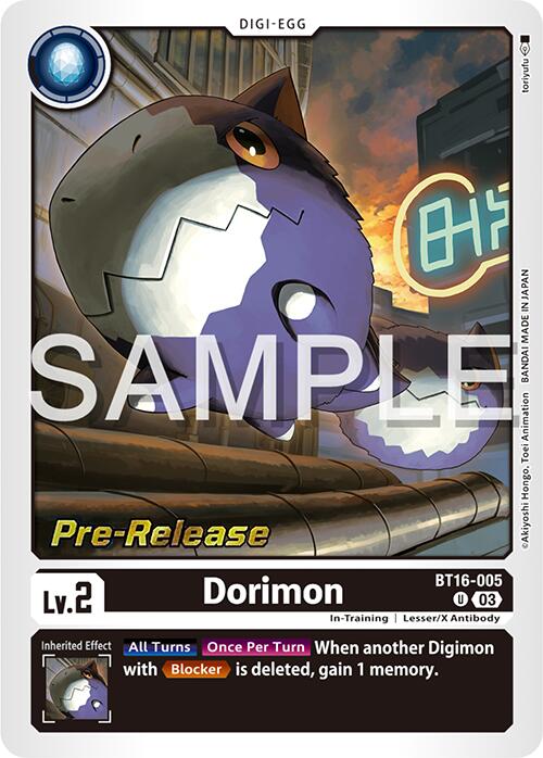 Dorimon [BT16-005] [Beginning Observer Pre-Release Promos] | Black Swamp Games